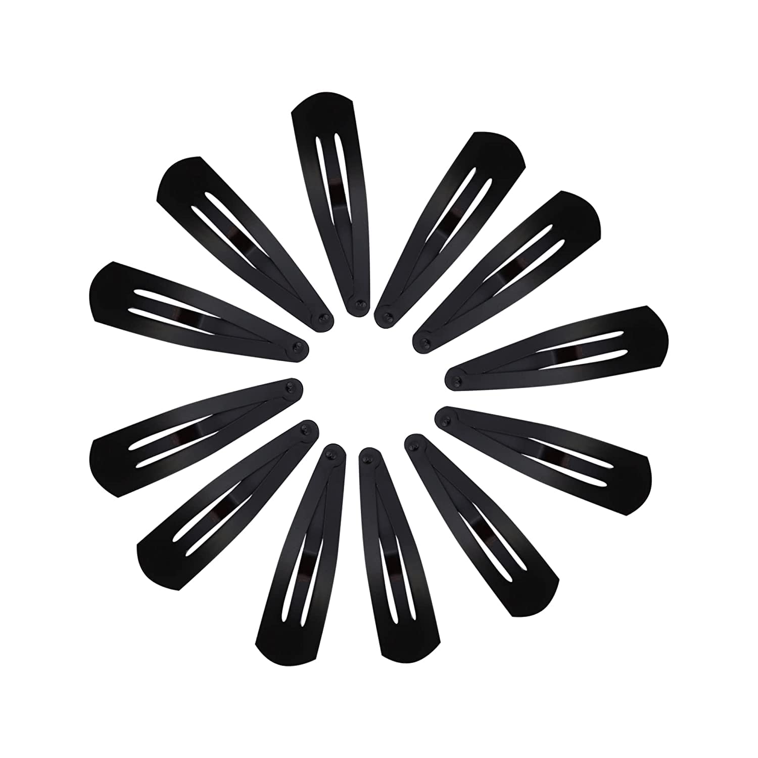 Trendy Black Tic Tac Hair Clips for Women & Girls - 24pcs Korean Style Hair Accessories - Perfect for School, Work & Party Hairstyles