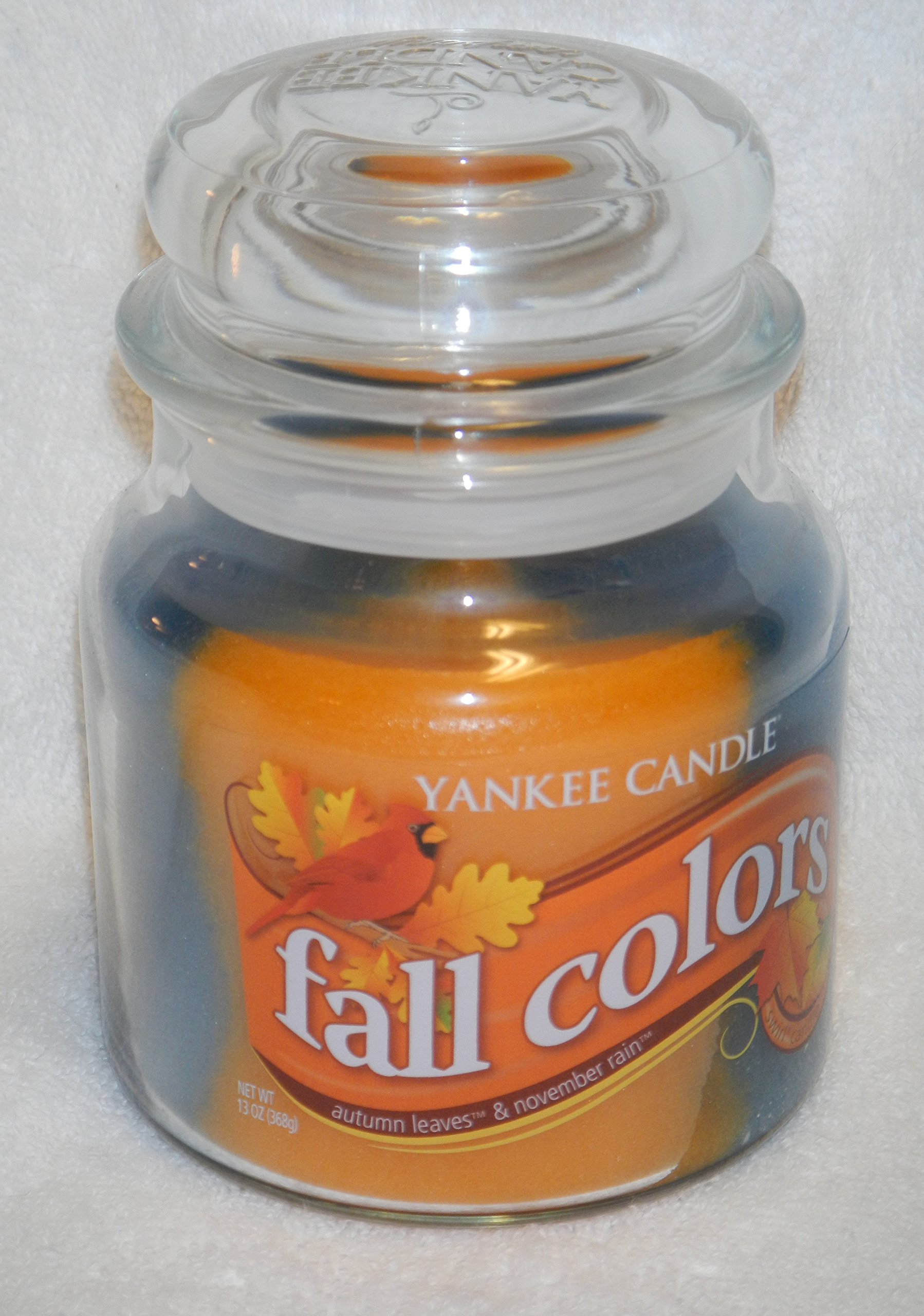 Yankee Candle Fall Colors Swirl Medium Jar Candle - Autumn Scented Soy Wax Candle for Home Decor, Cozy Ambiance & Seasonal Aromatherapy | Perfect for Living Room, Bedroom & Fall Gatherings