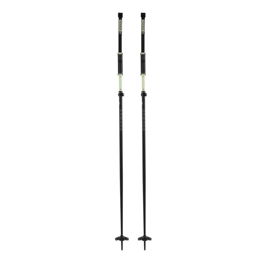 Armada AK Adjustable Ski Poles 2025 - Lightweight Aluminum Adjustable Trekking Poles for Skiing, Hiking & Backpacking - Perfect for Mountain Adventures & Outdoor Sports