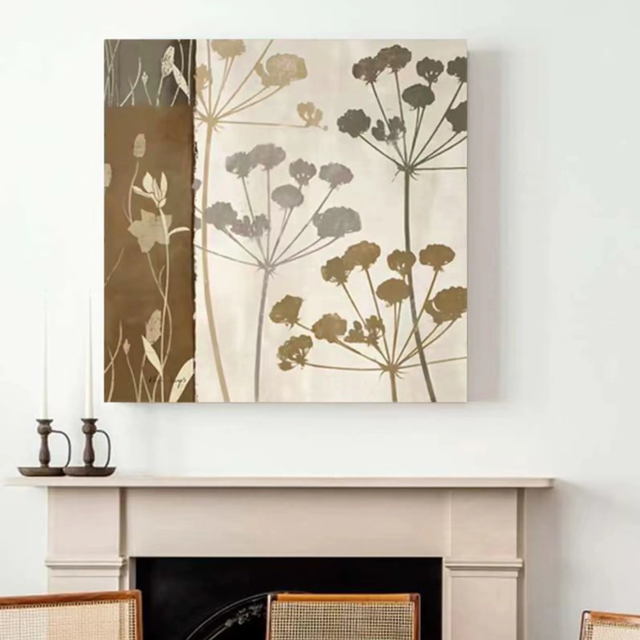Flower and Tree Painting #FT 067 - Handmade Canvas Wall Art for Home & Office Decor - Perfect for Living Room, Bedroom, or Gift