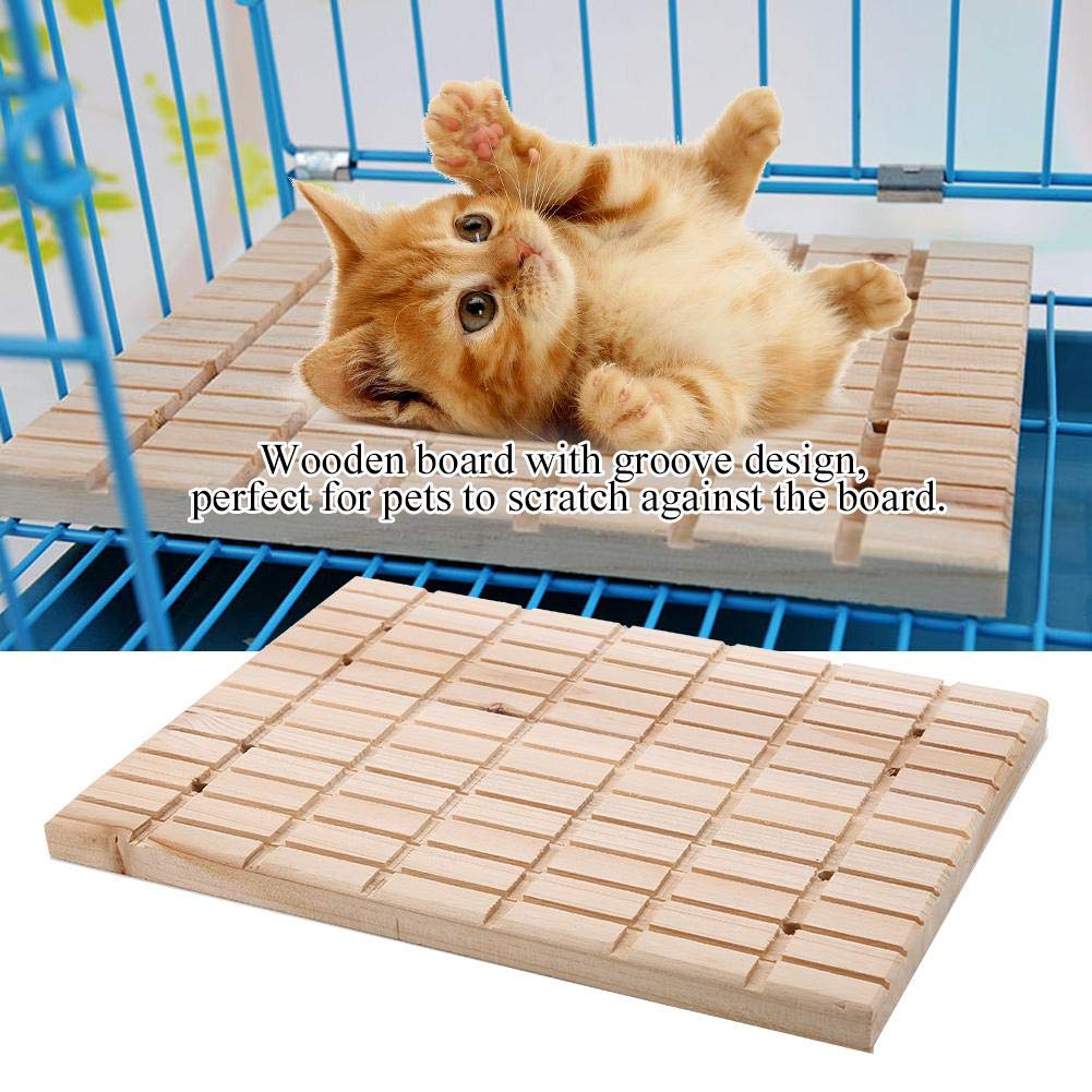 Natural Wooden Claw Scratching Board for Hamsters, Squirrels & Rabbits - Durable Pet Play Toy & Cage Decoration - Perfect for Small Animal Enrichment & Stress Relief