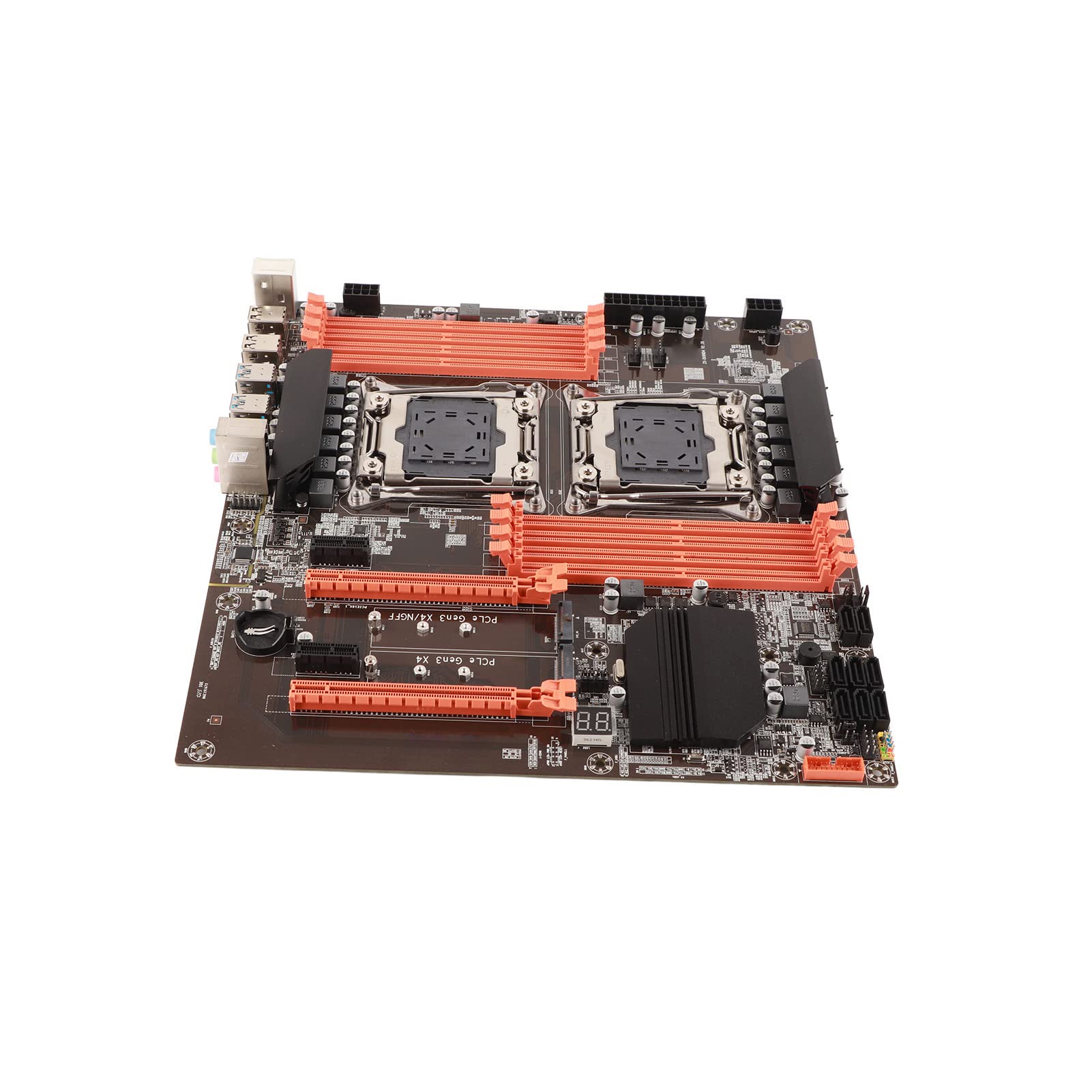 Akozon X99 Motherboard - Dual Socket LGA 2011-3, DDR4 Support, M.2 & SATA Ports, USB 3.0 - Ideal for Gaming PCs, Workstations & Content Creation Studios