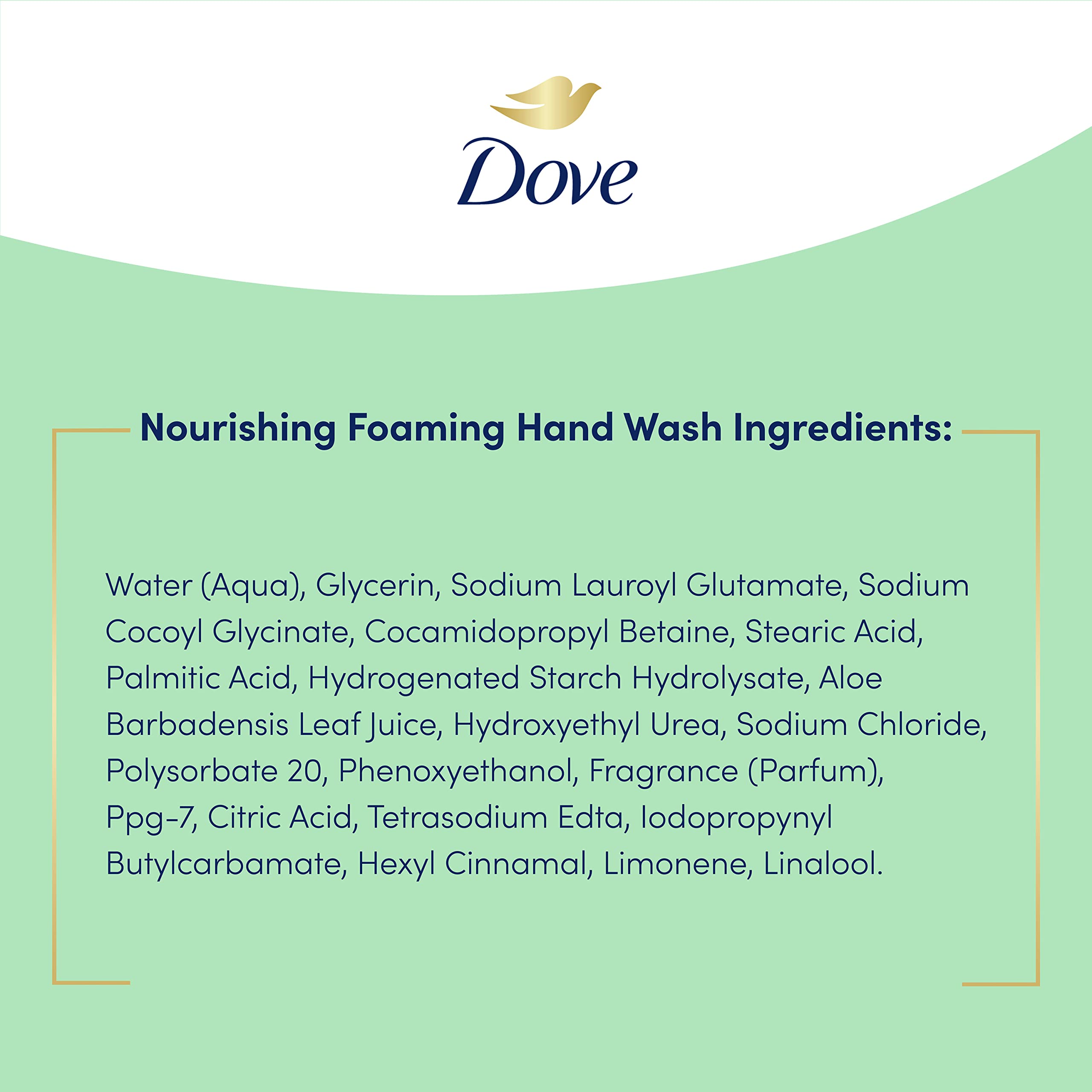 Dove Foaming Hand Wash Refill - Aloe & Eucalyptus (10.1oz, 6-Pack) for Bathroom & Kitchen