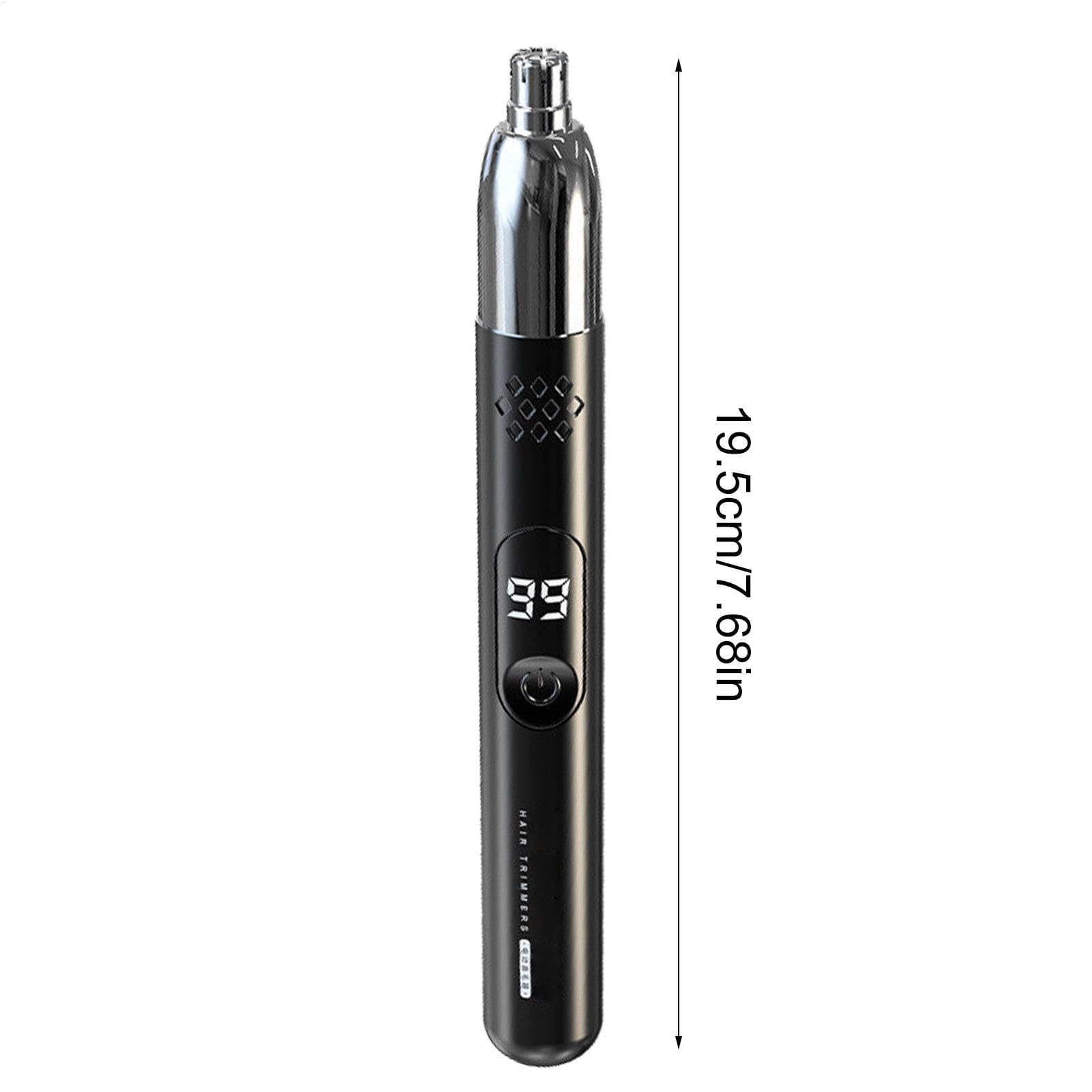 Electric Nose Hair Trimmer - Safe & Painless Ear & Nose Hair Remover, Battery-Operated Eyebrow & Facial Hair Groomer, Portable Travel Grooming Kit for Men - Perfect for Home, Office & Travel Use