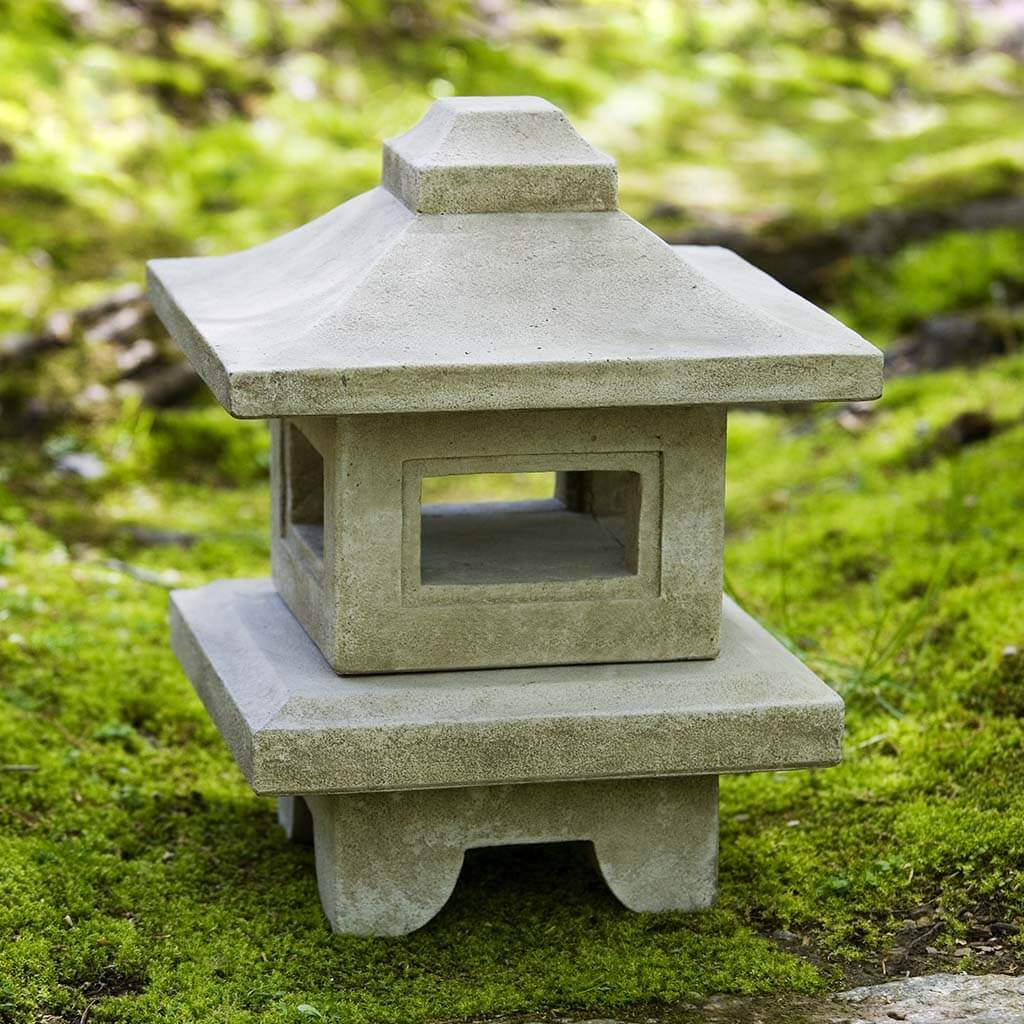 Campania International Atsumi Outdoor Lantern - Decorative Garden Lighting for Patio, Yard, and Pathway - Weather-Resistant Metal Lantern with Elegant Design