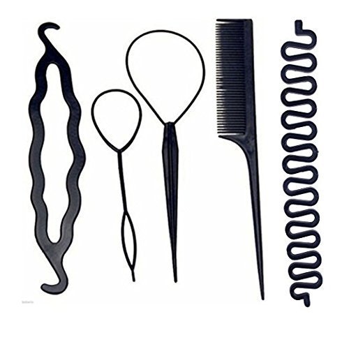 Premium Clip-in Synthetic Hair Extensions for Women - 20-24 Inch Straight Dark Brown Human-Like Fibers (5 Clips) | Voluminous & Natural Look for Daily Wear, Parties & Special Occasions