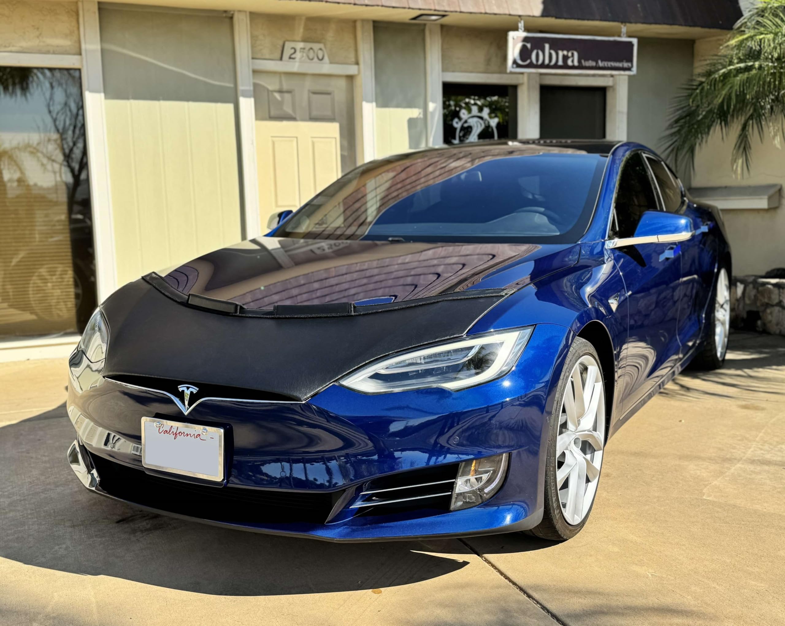 Tesla Model S Hood Bra Cover (2016-2021) - Durable Car Bonnet Protector for Weather & Road Debris | Perfect for Road Trips & Daily Commutes