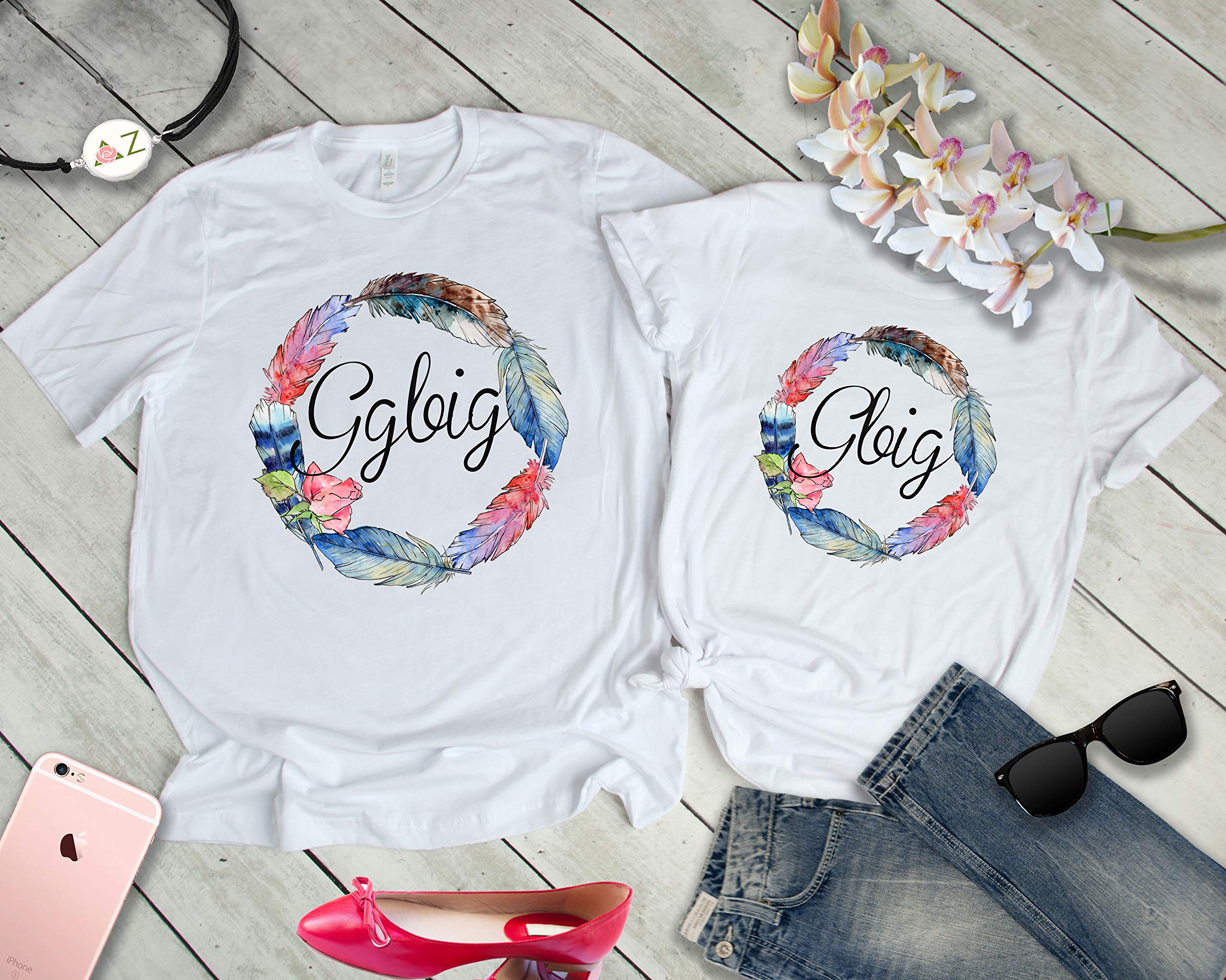 Big Little Sorority Tanks - Greek Letter Shirts for Big & Little Sisters | Comfortable & Stylish Sorority Apparel for Sisterhood Events, Bid Day & Greek Life