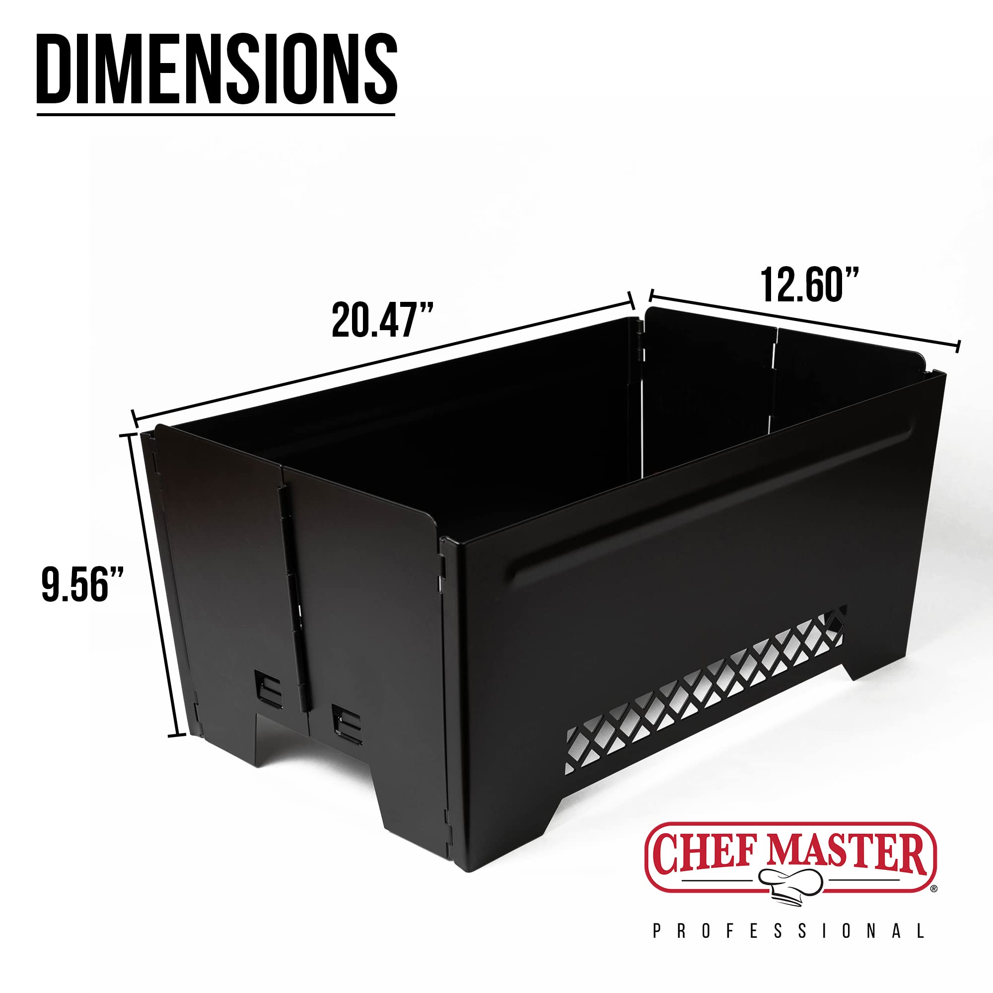 1 Pack Stainless Steel Chafing Dish Rack Stand - Commercial Food Warmer Buffet Serving Set for Catering, Restaurants, Banquets, Parties & Events | Durable Display Stand for Buffet Lines, Wedding Receptions & Hotel Catering Services by Chef Master 90253