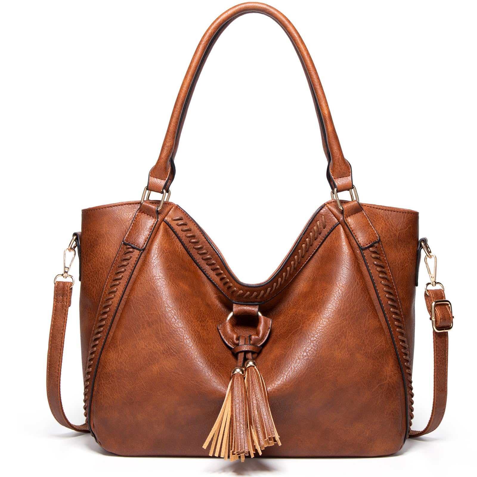 Vintage Women's Crossbody Bag - PU Leather Shoulder Purse, Soft Textured Fashion Satchel for Ladies | Perfect for Work, Travel & Everyday Use