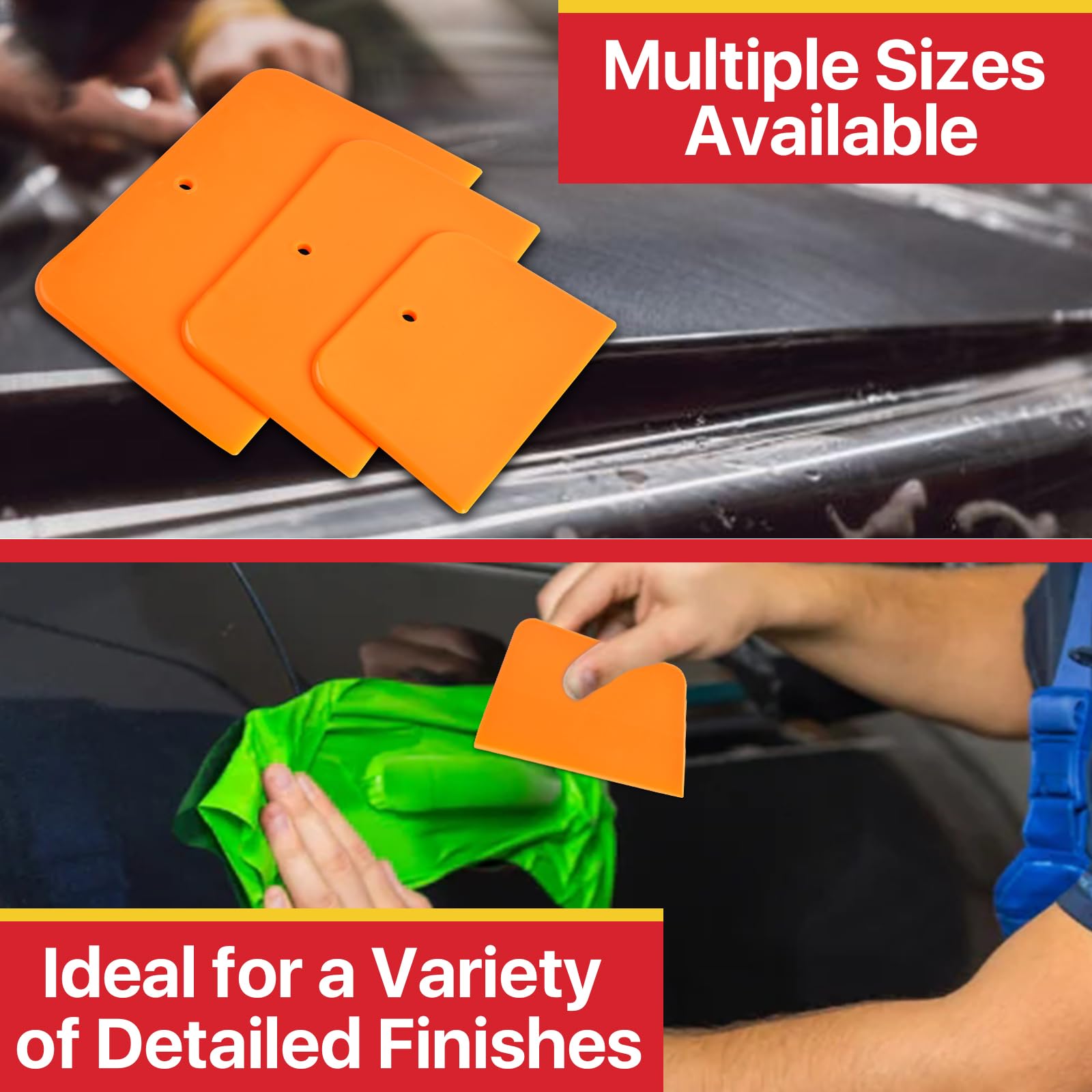 27 Pcs Body Filler Spreaders Set - 4, 5, 6 Inch Auto Plastic Putty Spatulas for Automotive Body Fillers, Putties, Glazes, Caulks & Paint Application - Perfect for Car Repair, DIY Projects & Professional Auto Body Work