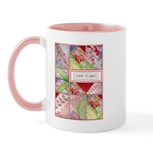 White/Pink Inside - Shana's Quilt Mug