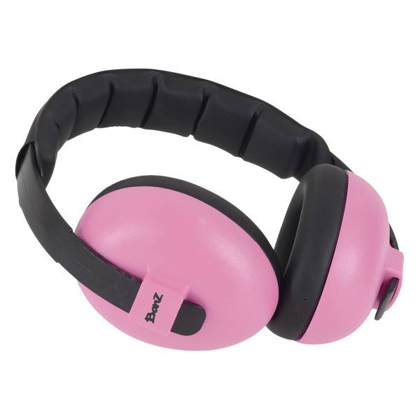 Banz Baby Earmuffs for Hearing Protection - Petal Pink - Noise Cancelling Headphones for Infants & Toddlers - Perfect for Airplanes, Concerts & Loud Events