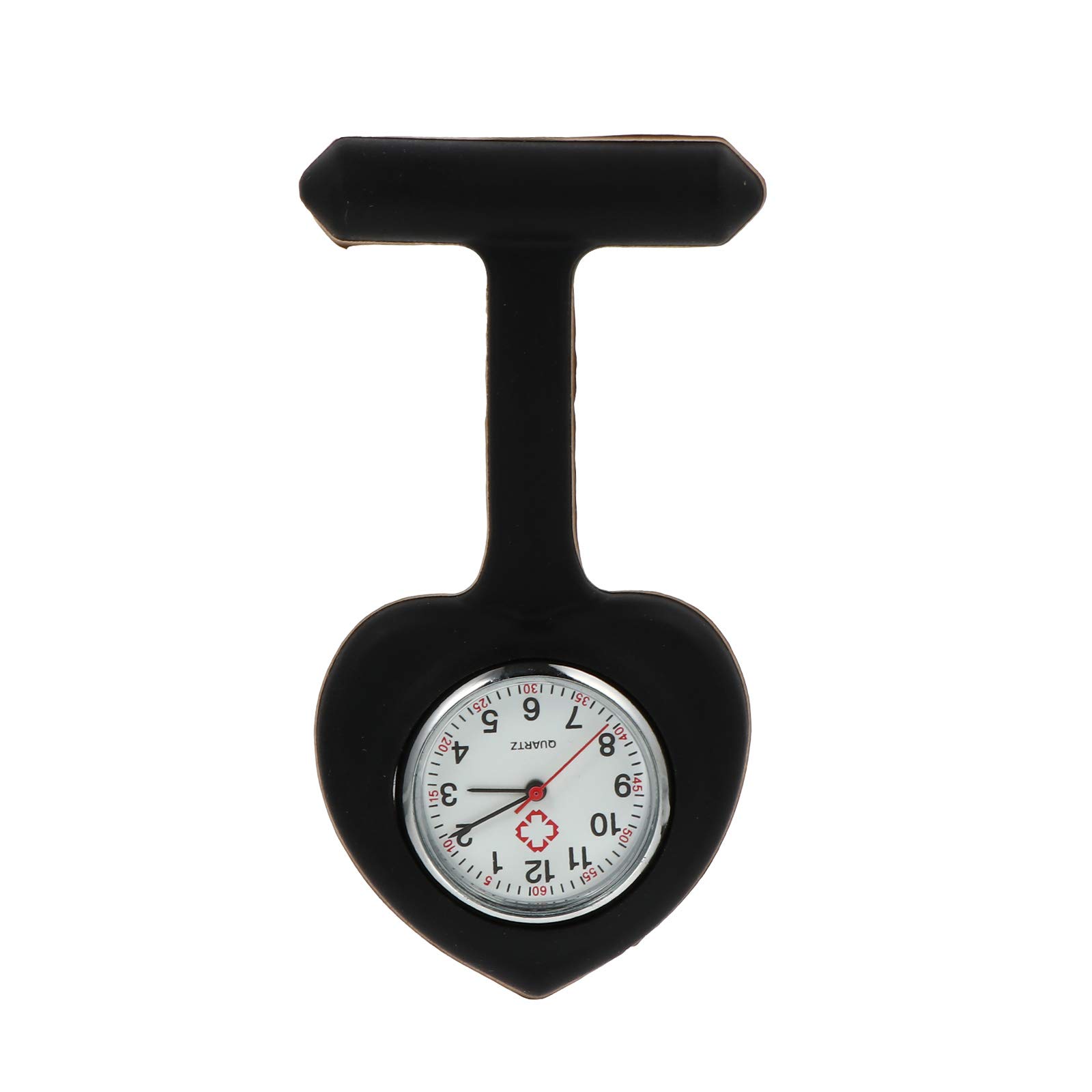 Heart-Shaped Nurse Watch - Portable Pocket Watch for Nurses & Doctors - Vintage Style Practical Medical Watch - Perfect for Hospital Shifts & Clinical Use