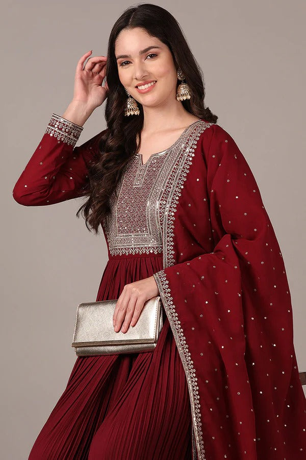 Elegant Anarkali Suit for Diwali & Festive Occasions - Traditional Indian Party Wear for Women - Perfect for Weddings, Celebrations & Cultural Events