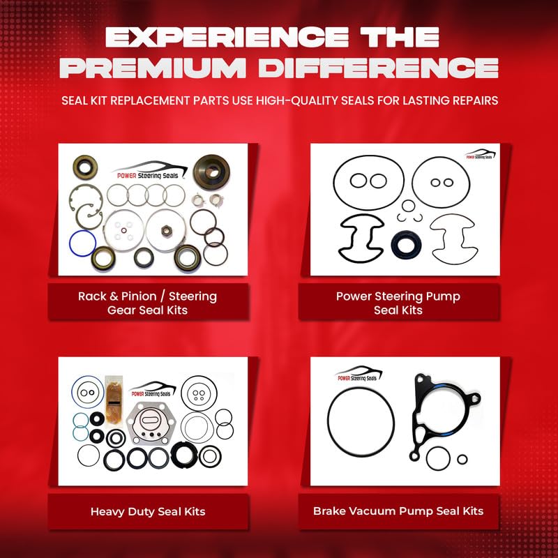 Ford Mustang (1989-1995) Power Steering Rack & Pinion Seal Kit - Precision Fit Replacement Part for Leak Prevention & Steering System Rebuild | DIY Car Repair, Auto Maintenance, Smooth Steering Performance