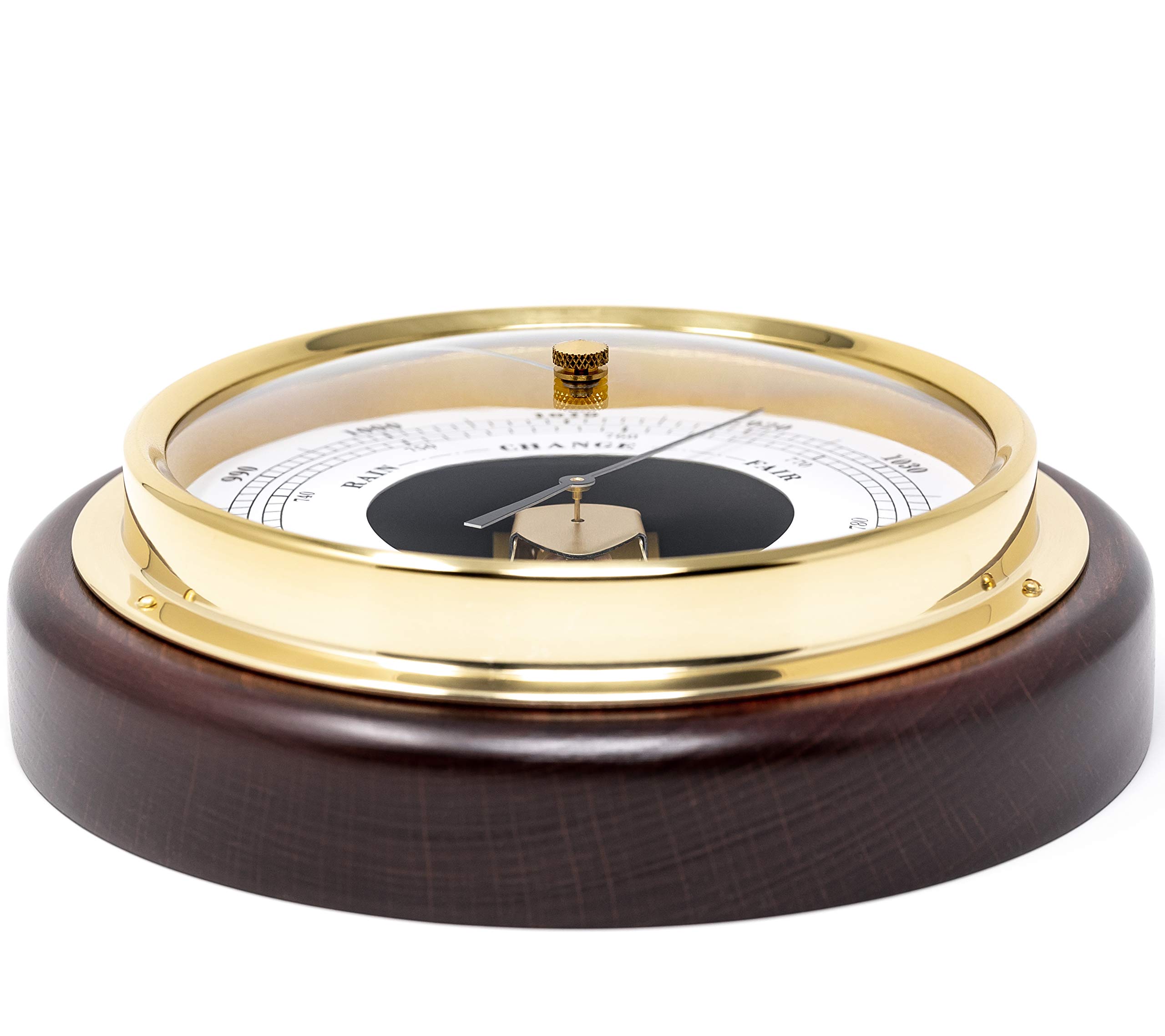 **Premium Wooden Barometer - Multi-Color Weather Instrument for Home, Office & Outdoor Use - Accurate Atmospheric Pressure Measurement**