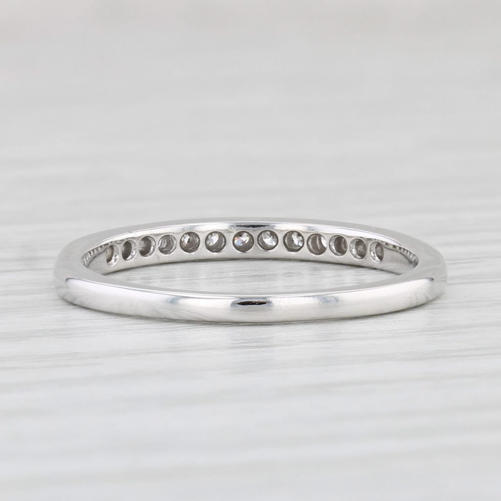 0.28ctw Diamond Wedding Band Ring - 14k White Gold Size 7 - Stackable Anniversary Ring for Women - Perfect for Bridal Sets, Engagement Stacking & Everyday Wear