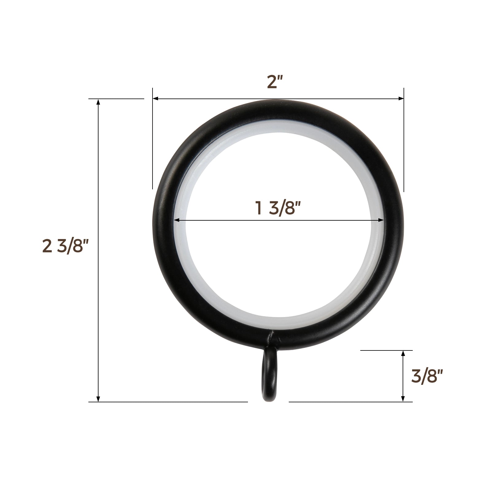 Kelvin Double Window Curtain Rod - Adjustable Tension Rod for Windows, Black Metal Curtain Rod for Home Decor - Perfect for Living Room, Bedroom & Kitchen Windows