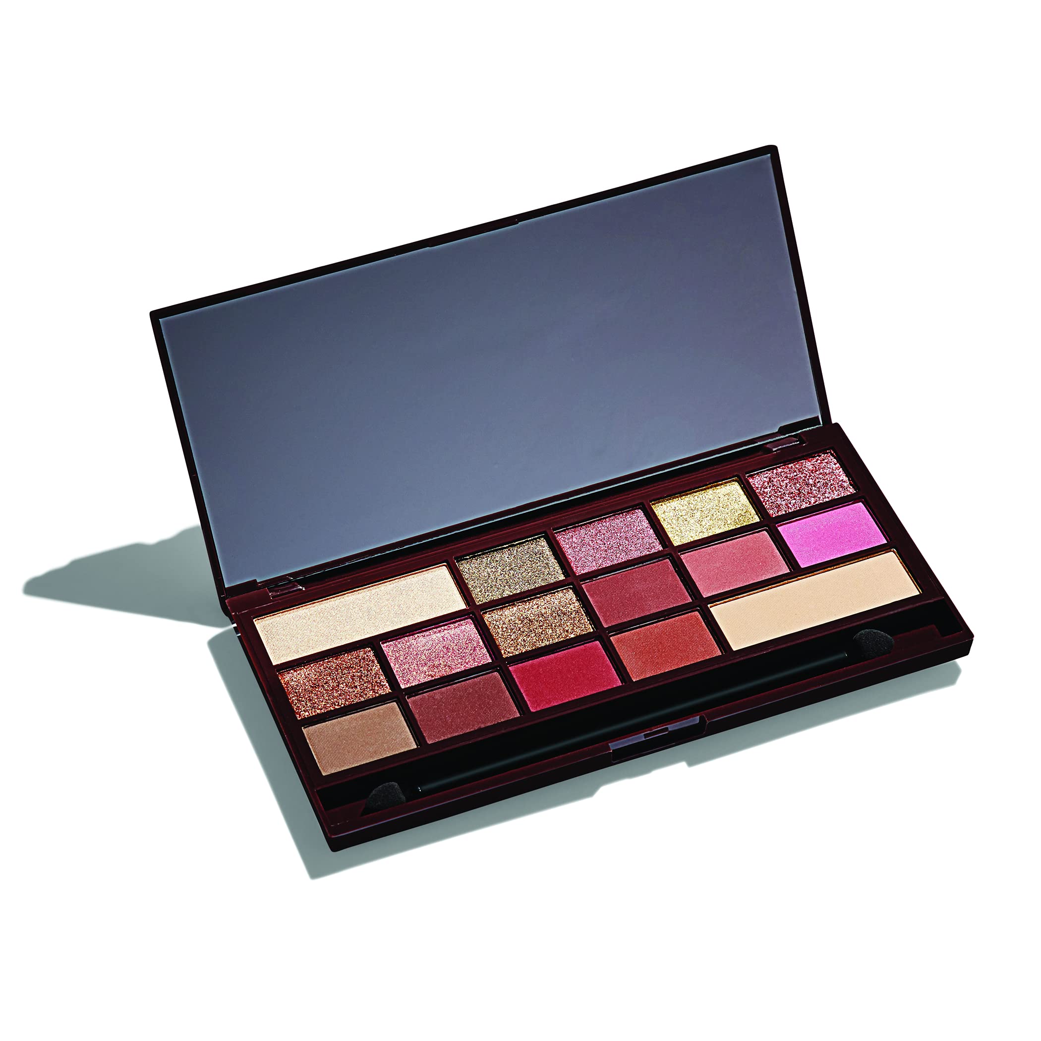 Makeup Revolution Rose Gold Chocolate Bar Eyeshadow Palette - 16 Pigmented Shades for Day & Night Makeup Looks | Vegan & Cruelty-Free