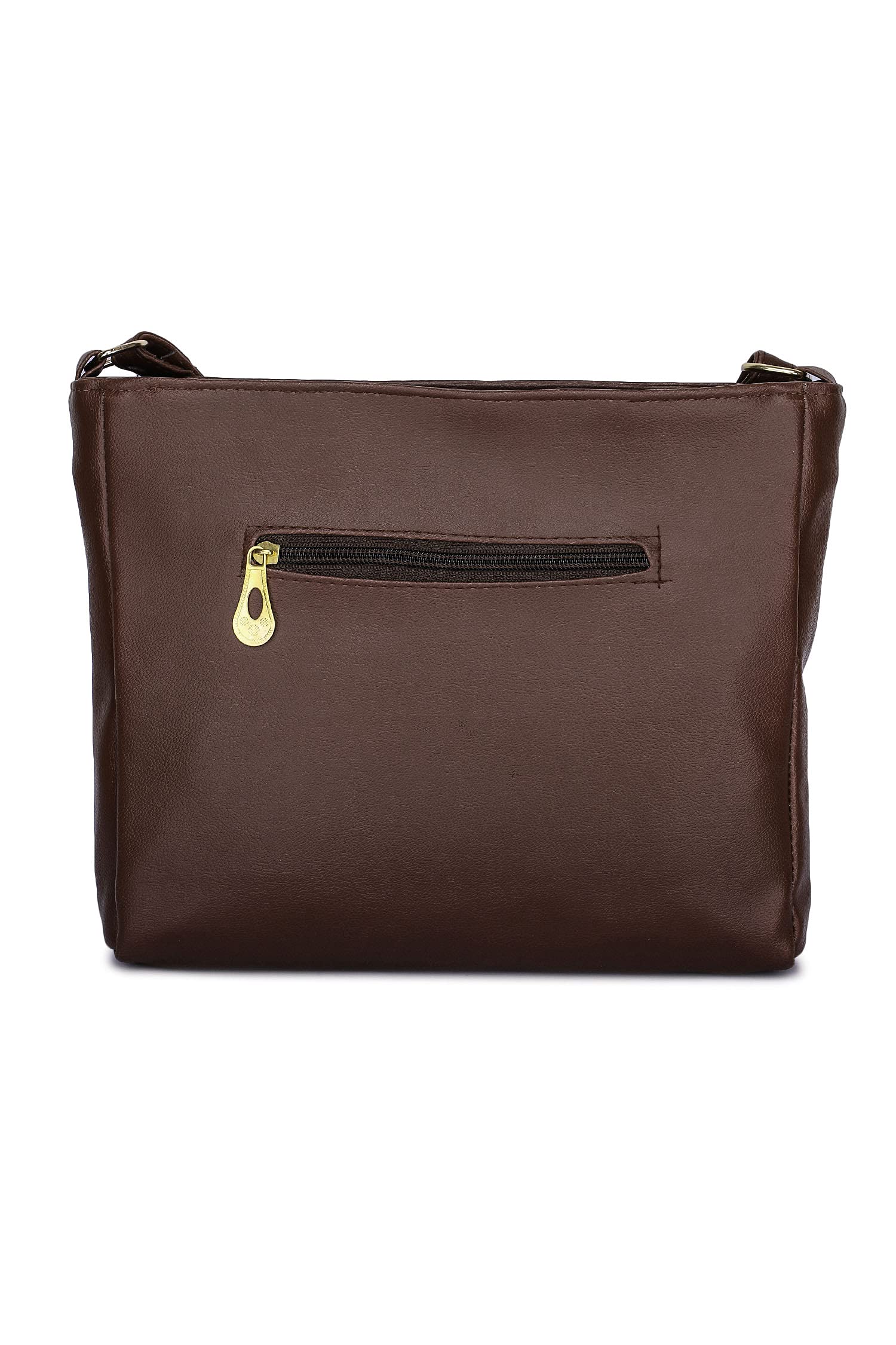 GLOSSY Girls' Sling Bag Crossbody Purse for Teens - Stylish Brown Leather Shoulder Bag (UF777088) | Perfect for School, Travel & Everyday Use