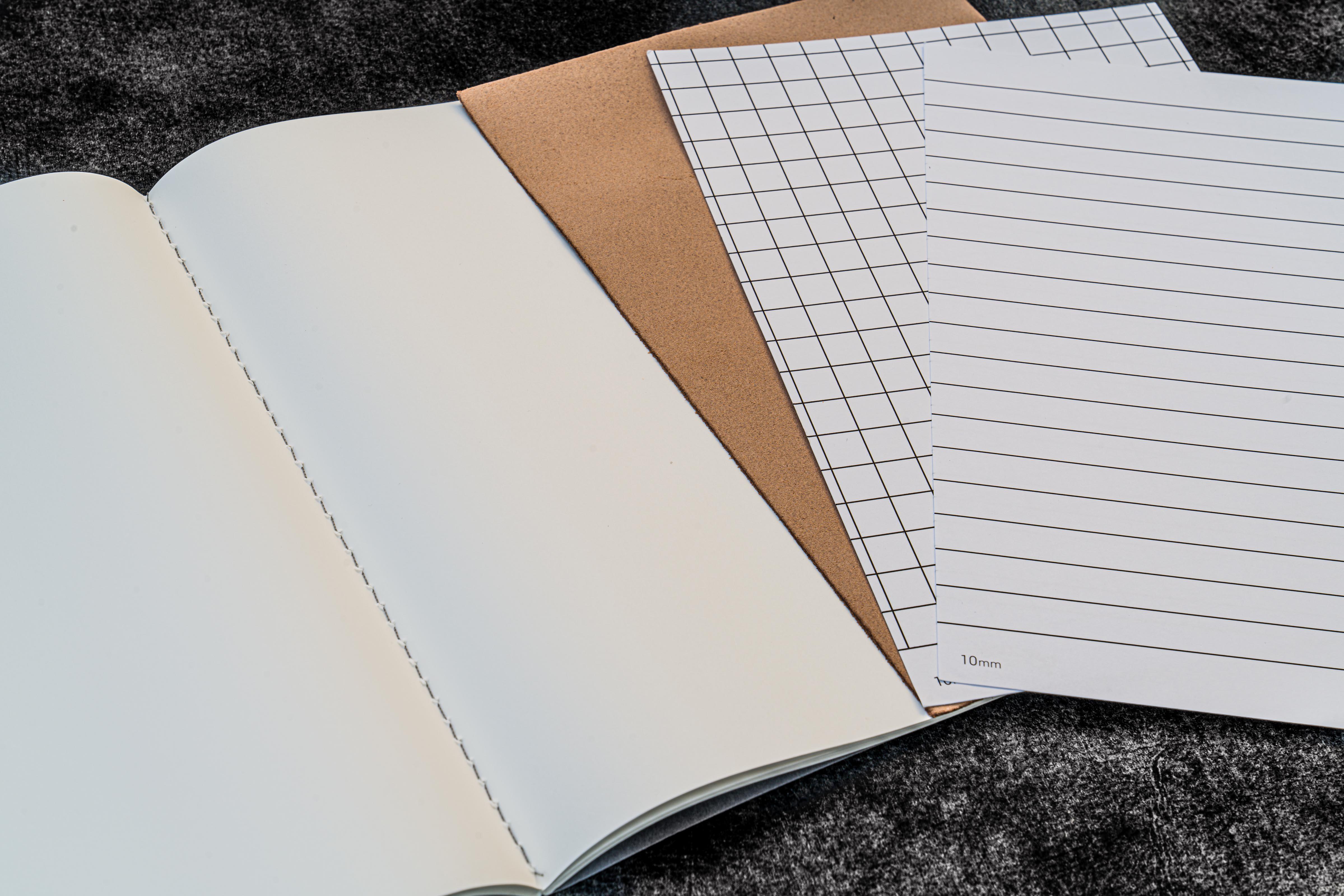 Premium Tomoe River Paper Notebook Set of 3 - A5 Regular Size for Journaling, Note Taking & Gift Giving - Smooth Writing Experience for Fountain Pens & Everyday Use