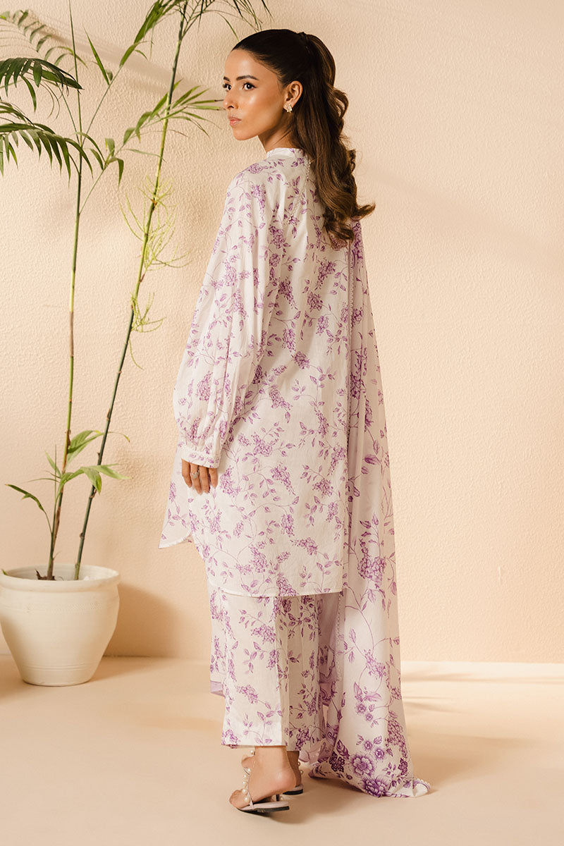 LILAC MUSE 3-Piece Outfit Set - Stylish Shirt, Comfortable Trousers & Elegant Dupatta for Women | Perfect for Casual Wear, Office Outfits & Special Occasions