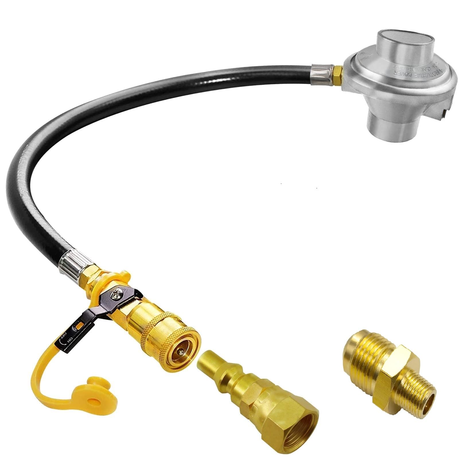 MCAMPAS 1LB Propane Tank Regulator with 1/4