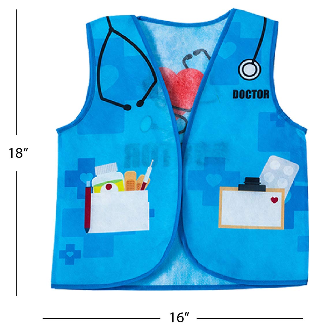 Tigerdoe Toddler Dress Up Costume Set - 7 Pcs Pretend Play Vest Outfit for Kids, Career Role Play Costumes for Boys & Girls | Perfect for School Plays, Halloween & Birthday Parties