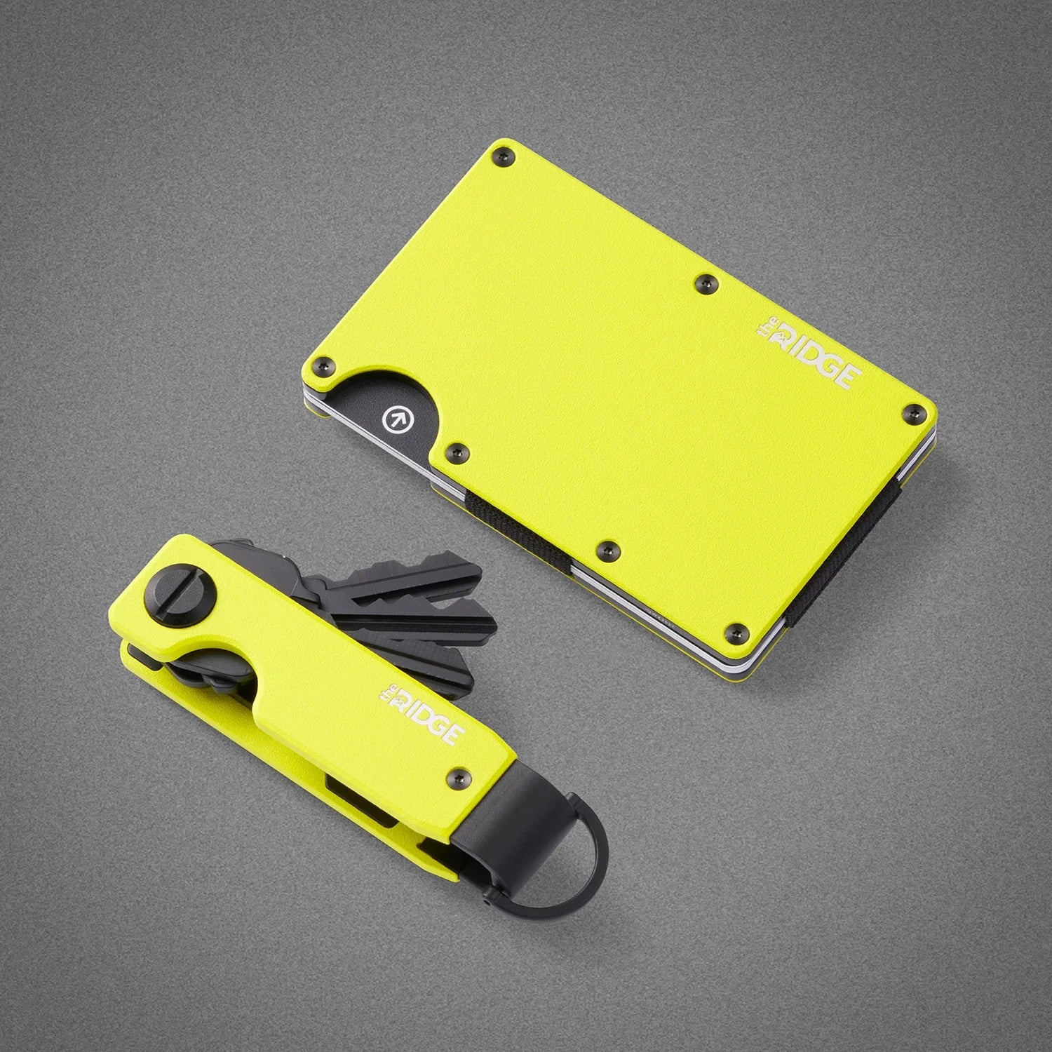 Ridge Daily Driver Kit - Hyper Lime | Slim RFID Blocking Wallet with Money Clip | Perfect for Everyday Carry, Travel & Minimalist Lifestyle