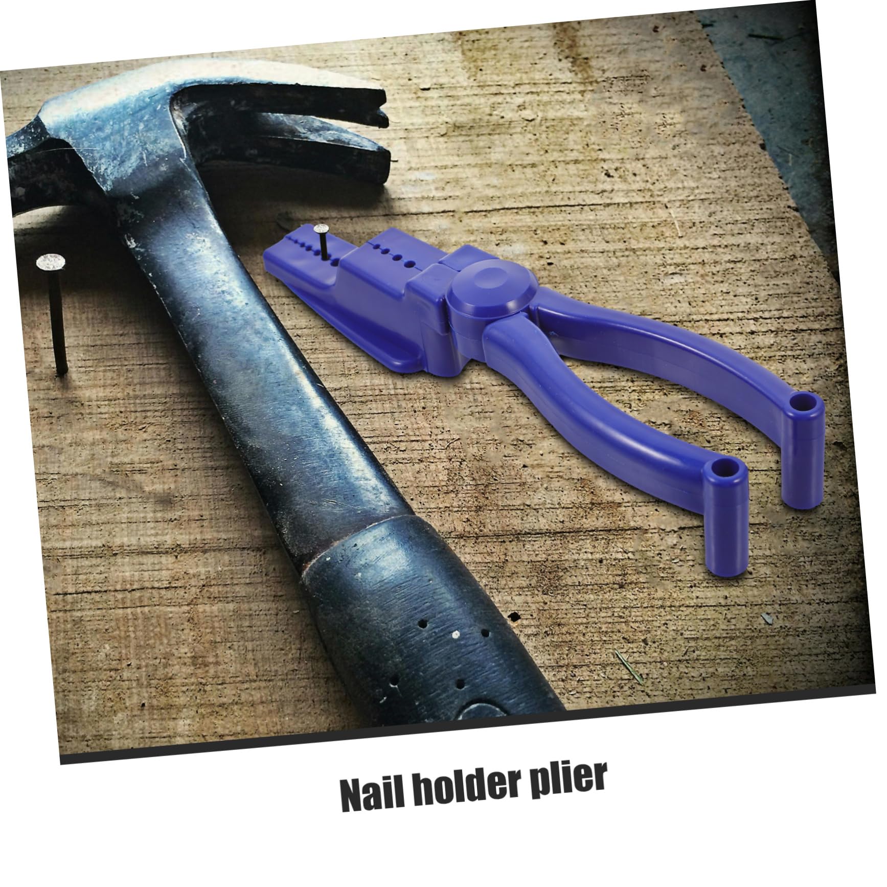 ORFOFE Nail Clamps - Heavy Duty Hammering Aid & Fixing Pliers for Secure Nail Holding - Portable Hand Tool for Woodworking, Carpentry, and DIY Projects - Perfect for Framing, Roofing, and Construction Work