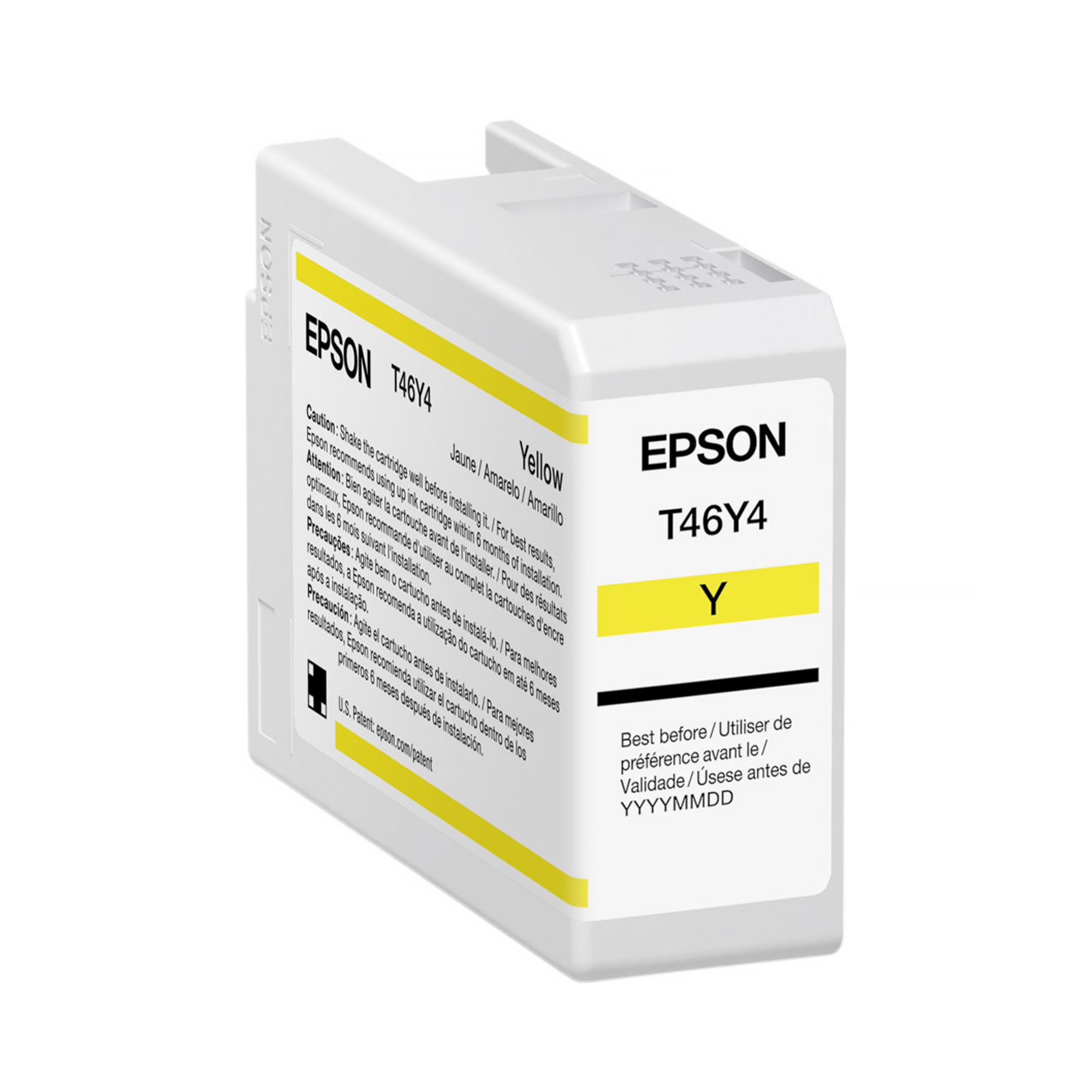 Epson T46Y UltraChrome Pro10 Yellow Ink Cartridge (50mL) for SureColor P900 Printer - High-Quality Photo Printing, Art Reproduction & Professional Photography