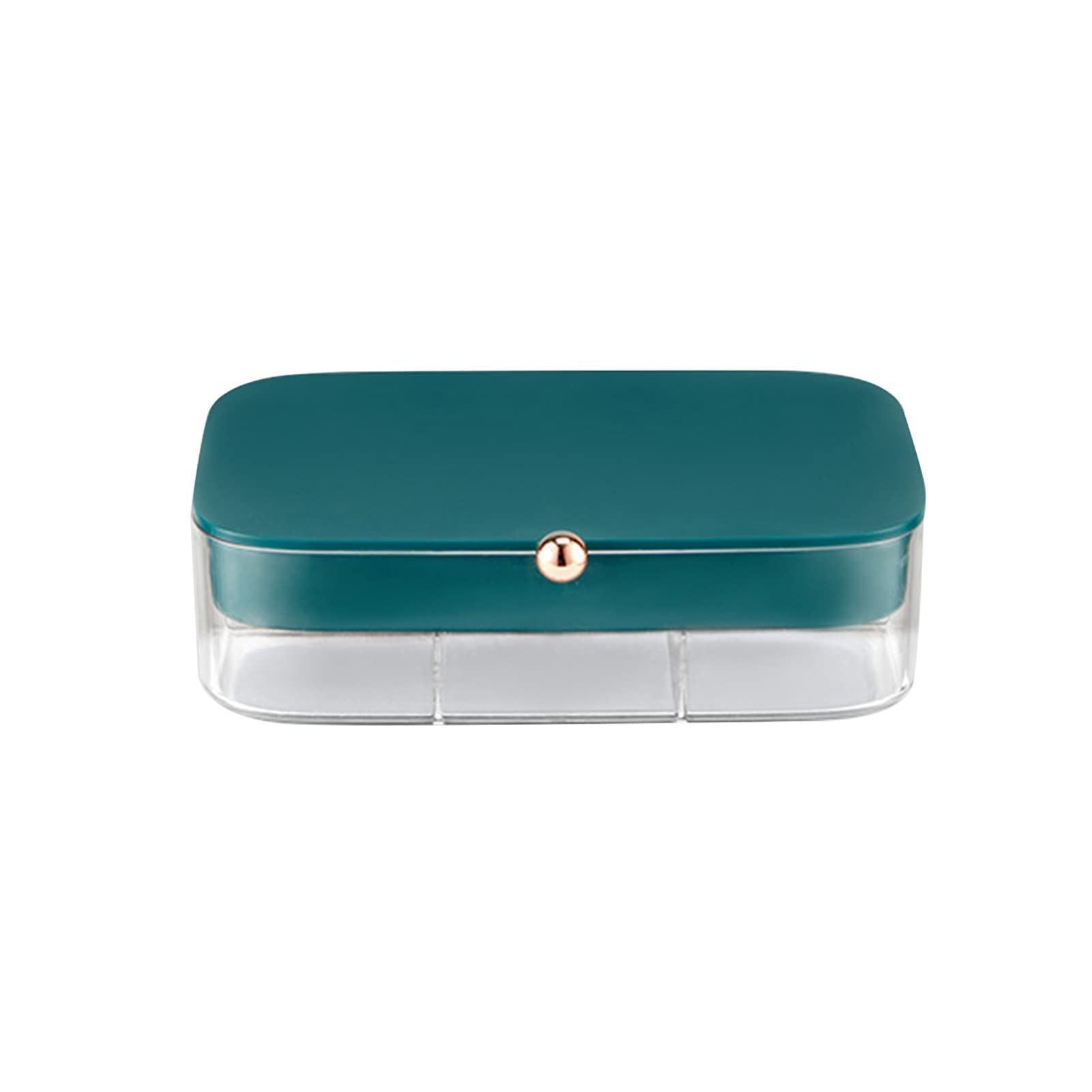 Decorative ABS Storage Box with Multiple Compartments - Jewelry Organizer for Earrings, Necklaces & Accessories | Perfect for Bedroom, Bathroom & Vanity Organization