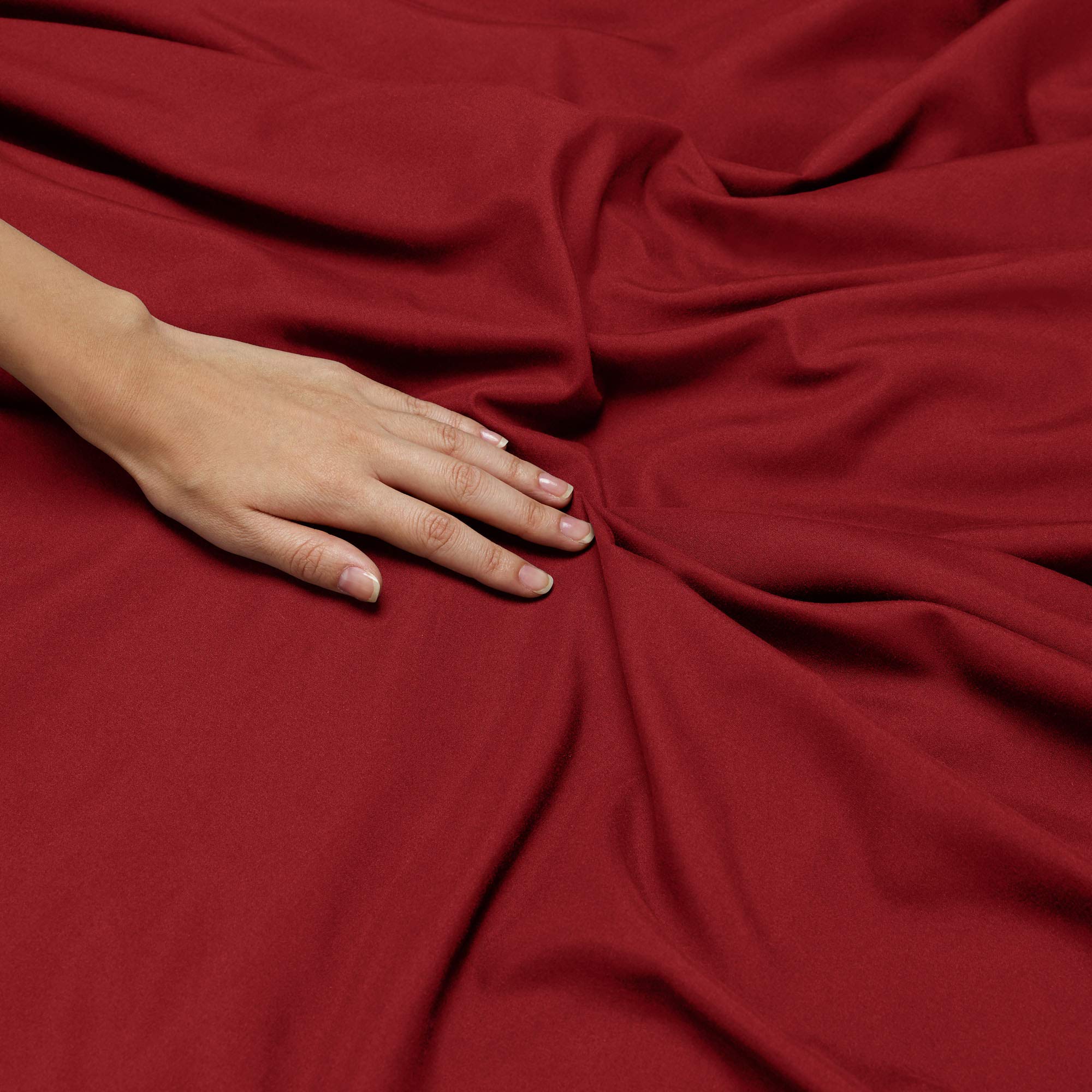 Luxury King Size Bedding Set - Microfiber Comforter, Duvet Cover & 2 Pillow Shams - Burgundy Red Bedroom Decor for Master Bedroom, Guest Room & Hotel Styling