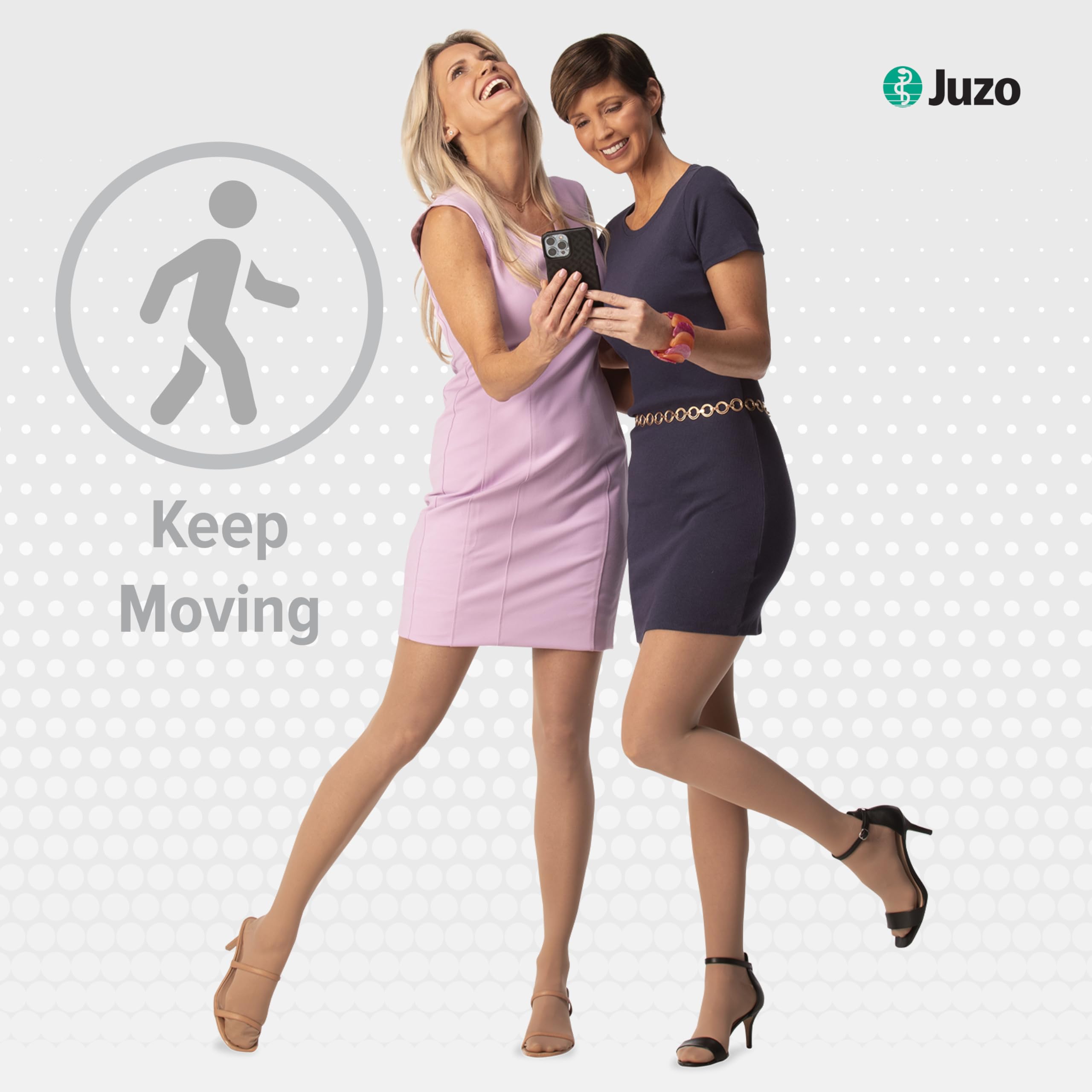 Juzo Naturally Sheer 2101AD 20-30mmHg Open Toe Knee High Compression Stockings for Women - Medical Grade Support for Varicose Veins, Swelling & Circulation - Perfect for Travel, Work & Daily Comfort