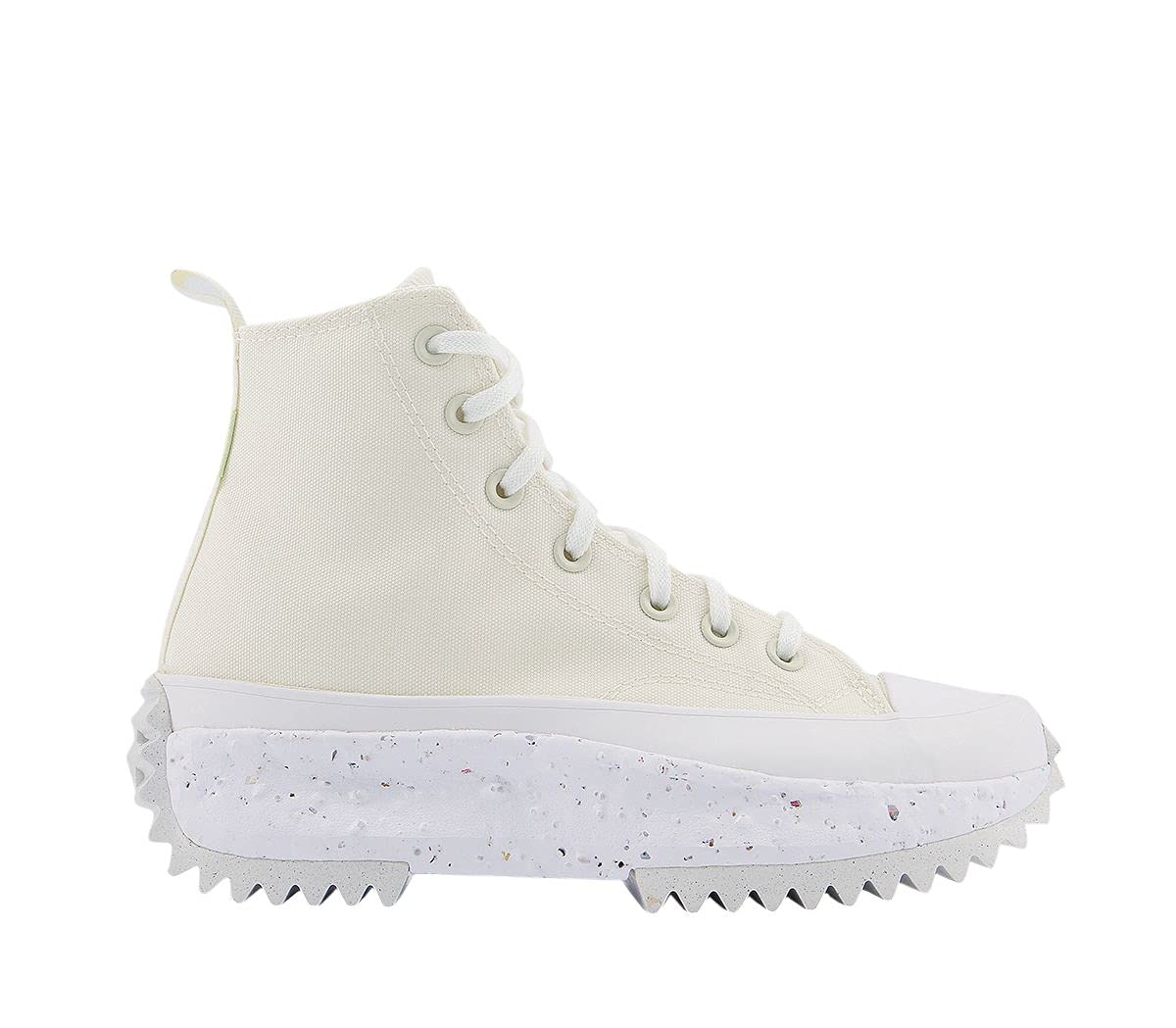 Converse Men's Run Star Hike High Top Sneakers - White Egret Size 9 | Fashionable Streetwear & Casual Shoes for Everyday Wear, Running & Urban Style