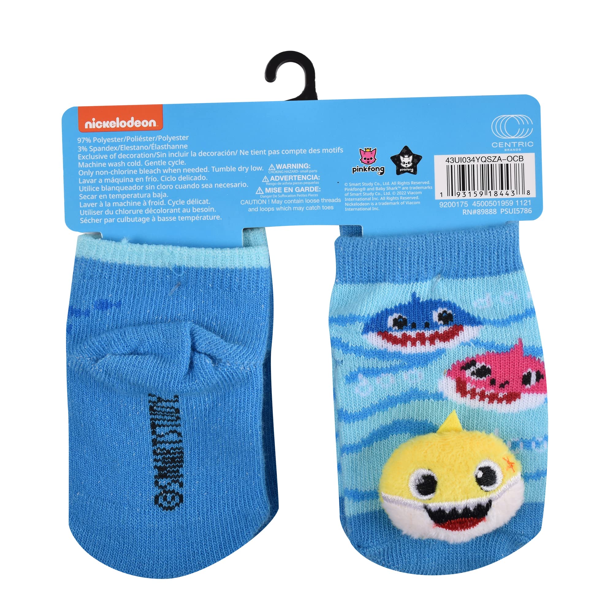 Baby Shark Baby Socks - Unisex Quarter Socks for Playtime & Comfort