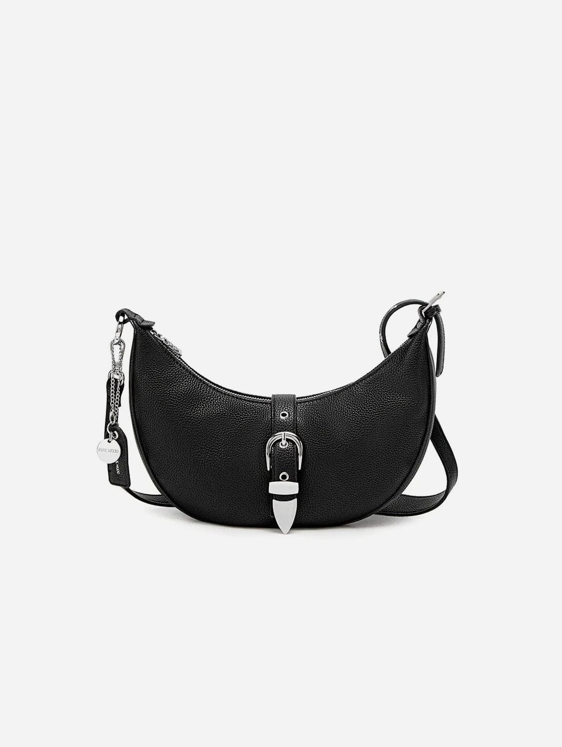 Vegan Leather Shoulder Bag for Women - Stylish Black Pebbled Crossbody Purse | Perfect for Work, Travel & Everyday Use