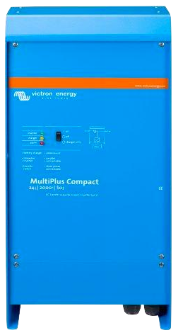 MultiPlus C 24/2000/50 30 230Vac Inverter/Charger - Pure Sine Wave Power Converter with Battery Charger for RVs, Boats & Off-Grid Solar Systems
