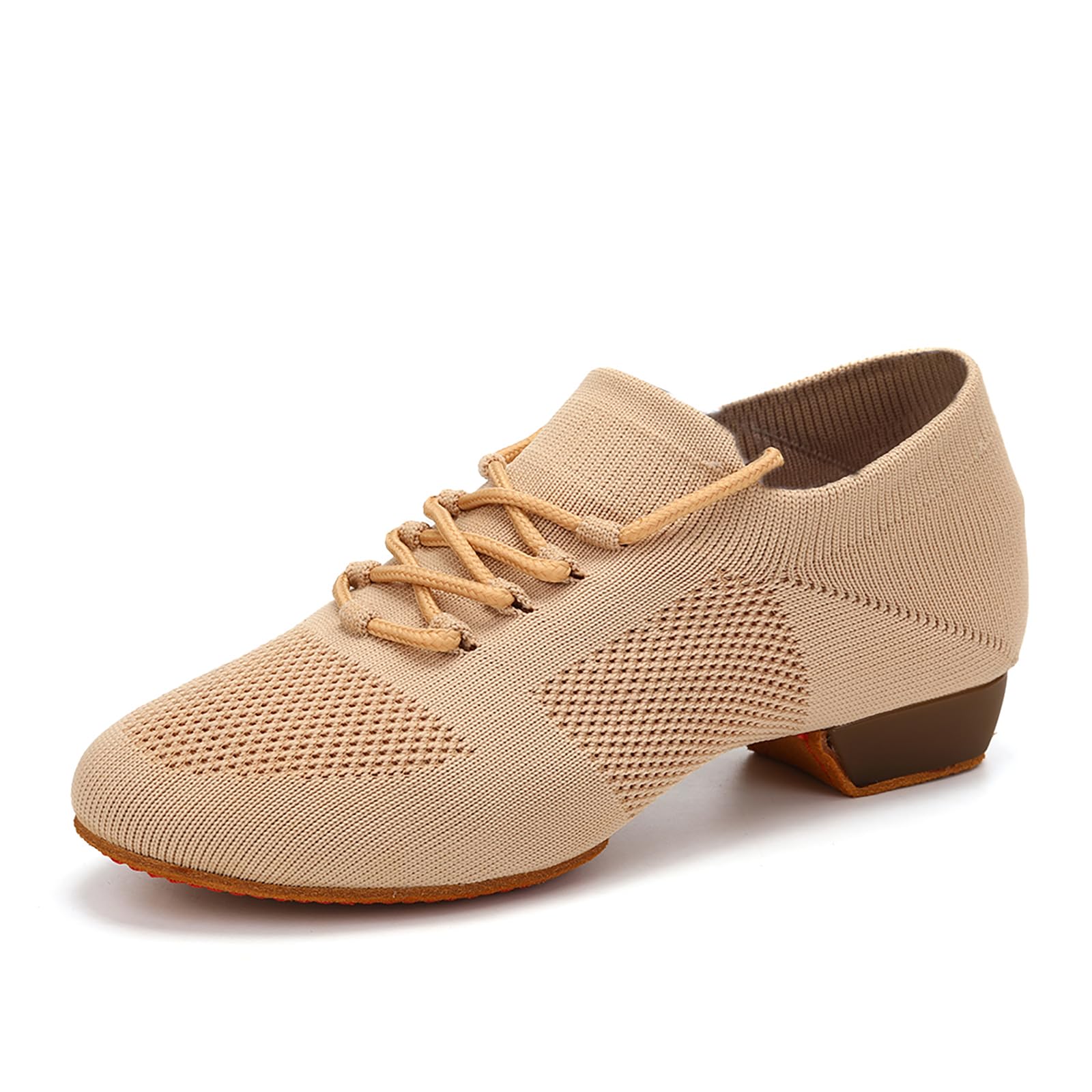 YKXLM Women's Standard Practice Social Dance Sneakers - Low Heel Ballroom Dance Shoes for Beginners | Perfect for Latin, Salsa & Wedding Dance Practice