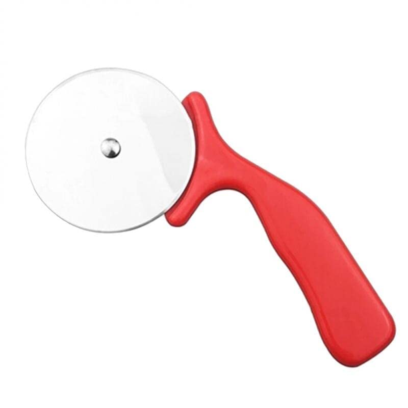 Premium Stainless Steel Pizza Cutter Wheel - Sharp Kitchen Knife for Cutting Pizza, Waffles, Cookies & Cakes - Durable Baking Tool for Home & Restaurant Use - Perfect for Parties, Family Dinners & Professional Cooking