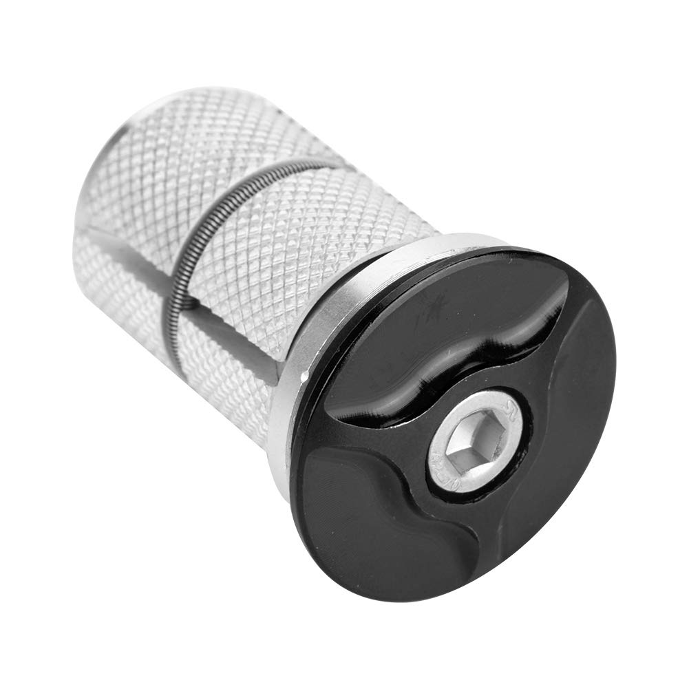 Zyyini Bicycle Stem Headset - 1/1.25 Inch Aluminum Alloy Fork Expander Bung for Mountain Bike | Durable Top Headgear Replacement for Smooth Riding on Trails & Commuting
