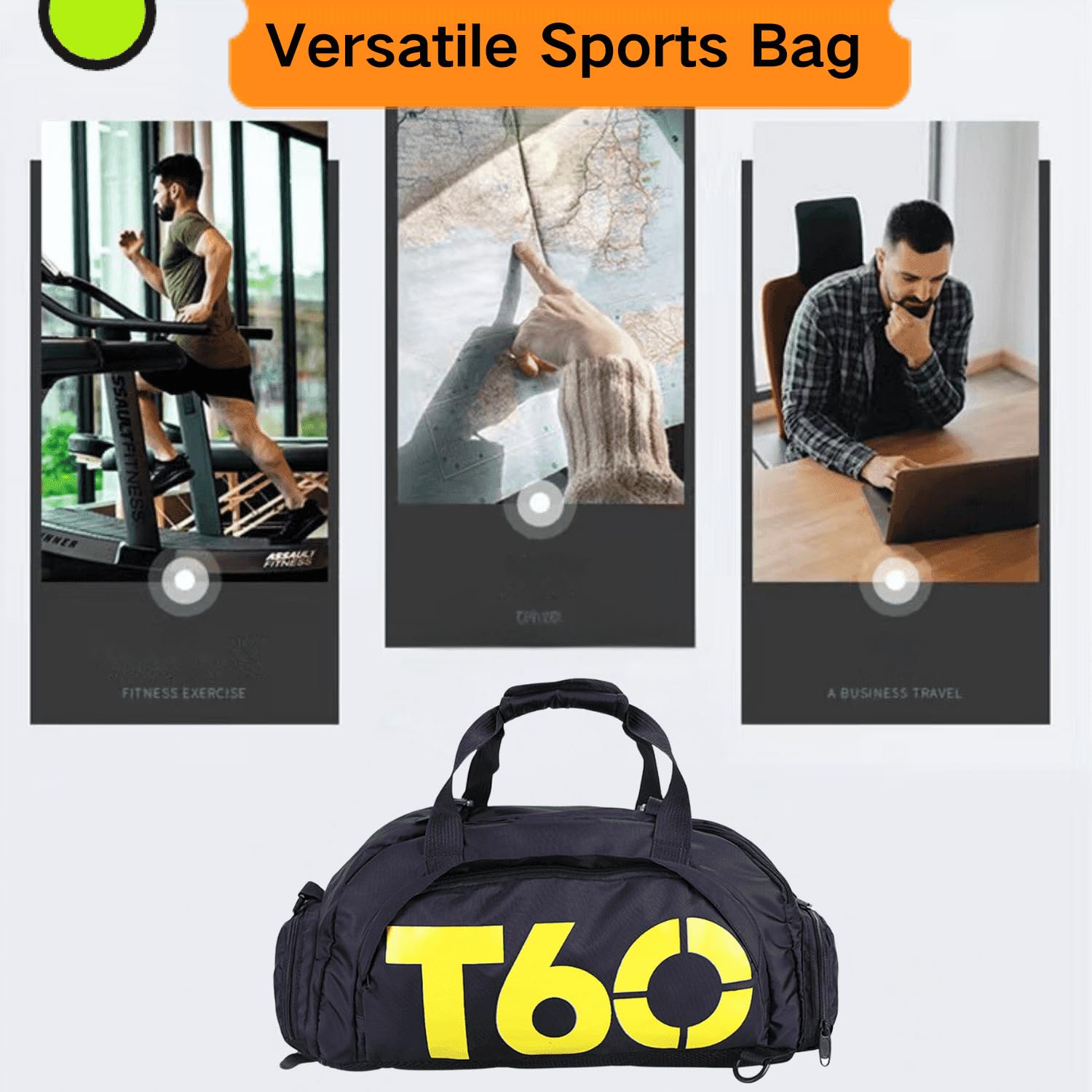 Best Gym Bag for Men & Women - Duffle Bag with Shoe & Wet Compartment - Perfect for Travel, Sports, Fitness & Workout - Water-Resistant & Spacious Design for Gym, Yoga & Outdoor Activities