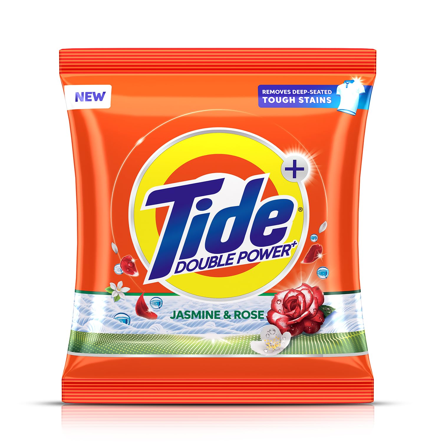 Tide Plus Laundry Detergent Powder - 1.5Kg (3.3 lbs) | Jasmine & Rose Scent | Deep Stain Remover for Oil, Gravy & Tea | Procter & Gamble | Ideal for Family Laundry & Tough Stains | Pack of 1