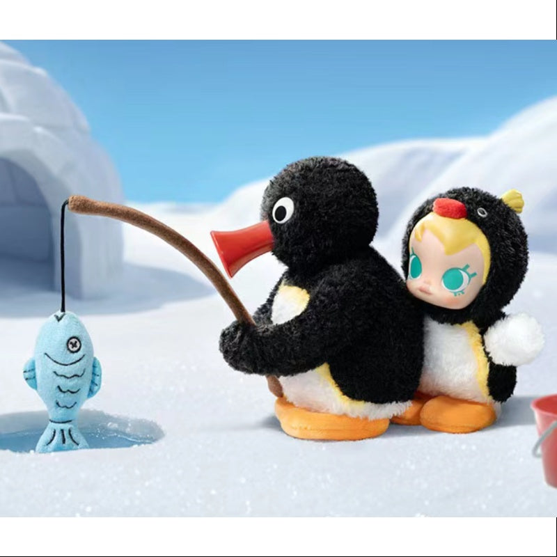 Baby MOLLY Pingu Happy Fishing Series Vinyl Plush Pendant Secret Tug of War Toy - Cute Collectible Plushie for Kids & Anime Fans - Perfect for Playtime, Gifts & Kawaii Decor (1/72)