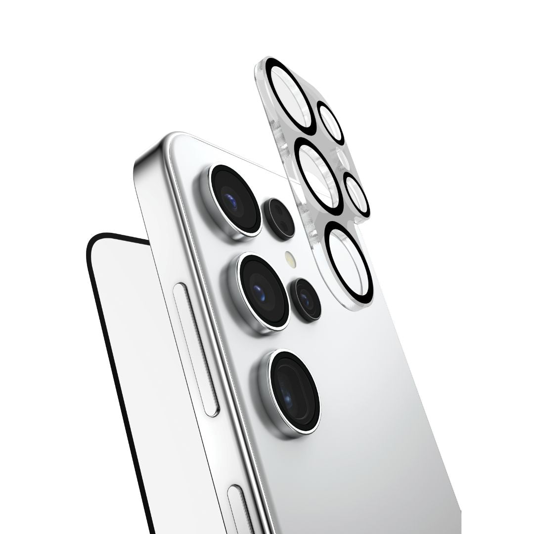 Raptic 2-in-1 Full Screen Camera Glass Bundle - HD Protection for iPhone & Android | Perfect for Vlogging, Photography & Outdoor Adventures