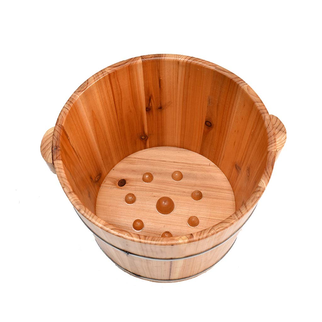 Wooden Foot Soaking Tub for Home Spa - Foot Massage Sauna Bucket with Aromatherapy | Relaxing Bath for Feet, Sauna Accessories & Wellness Set