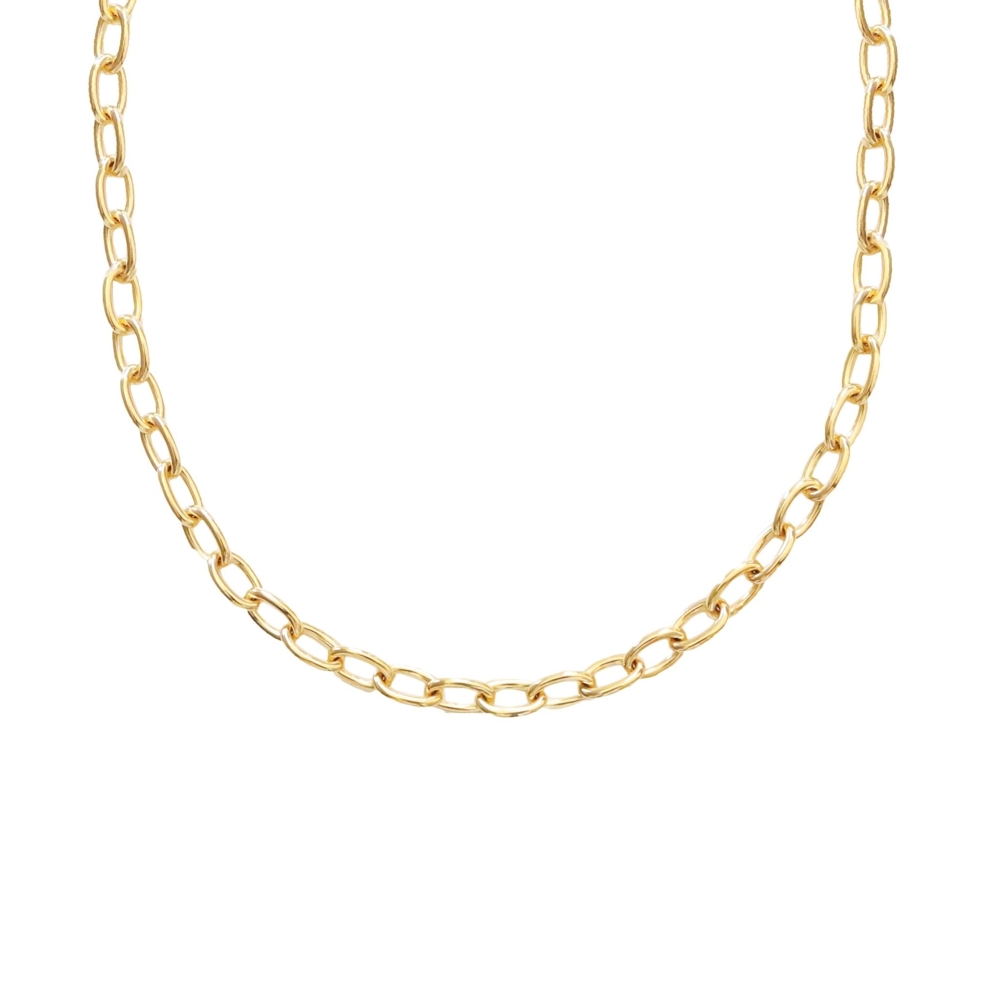 POISE Heavy Oval Link Necklace - 15