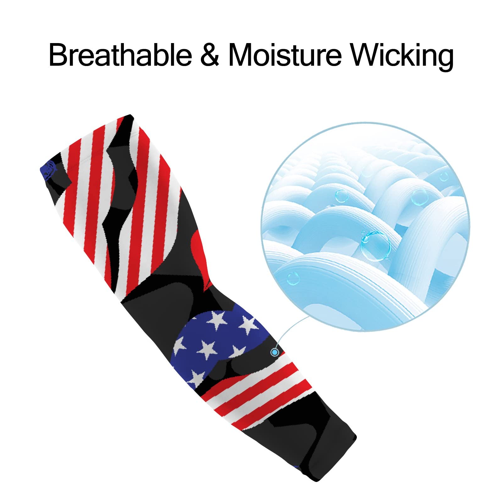 Vantaso Cooling Arm Sleeves for Men & Women - UV Sun Protection, Breathable Ice Silk Sports Arm Covers (Sizes S-XXL) - Perfect for Running, Cycling, Hiking & Outdoor Activities