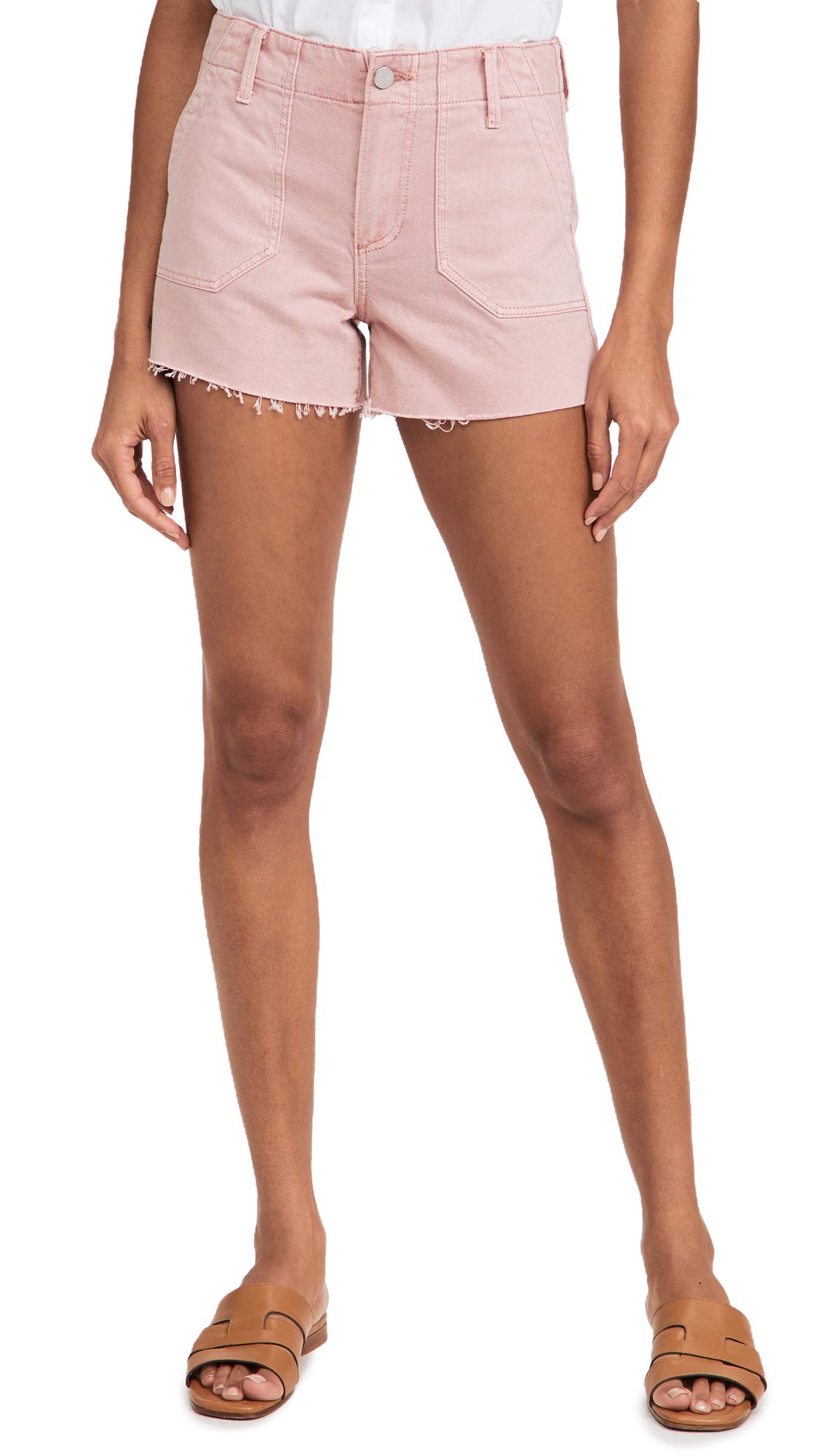 PAIGE Women's Mayslie High Waist Utility Shorts with Pockets | Casual Summer Shorts for Women | Perfect for Outdoor Activities, Travel & Everyday Wear
